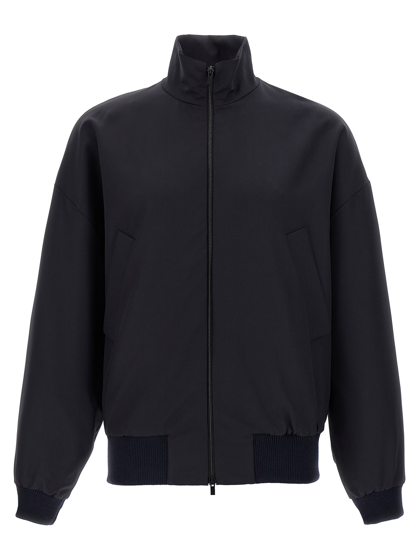 Fear Of God Blue Virgin Wool Full-Length Jacket Clothing - Men