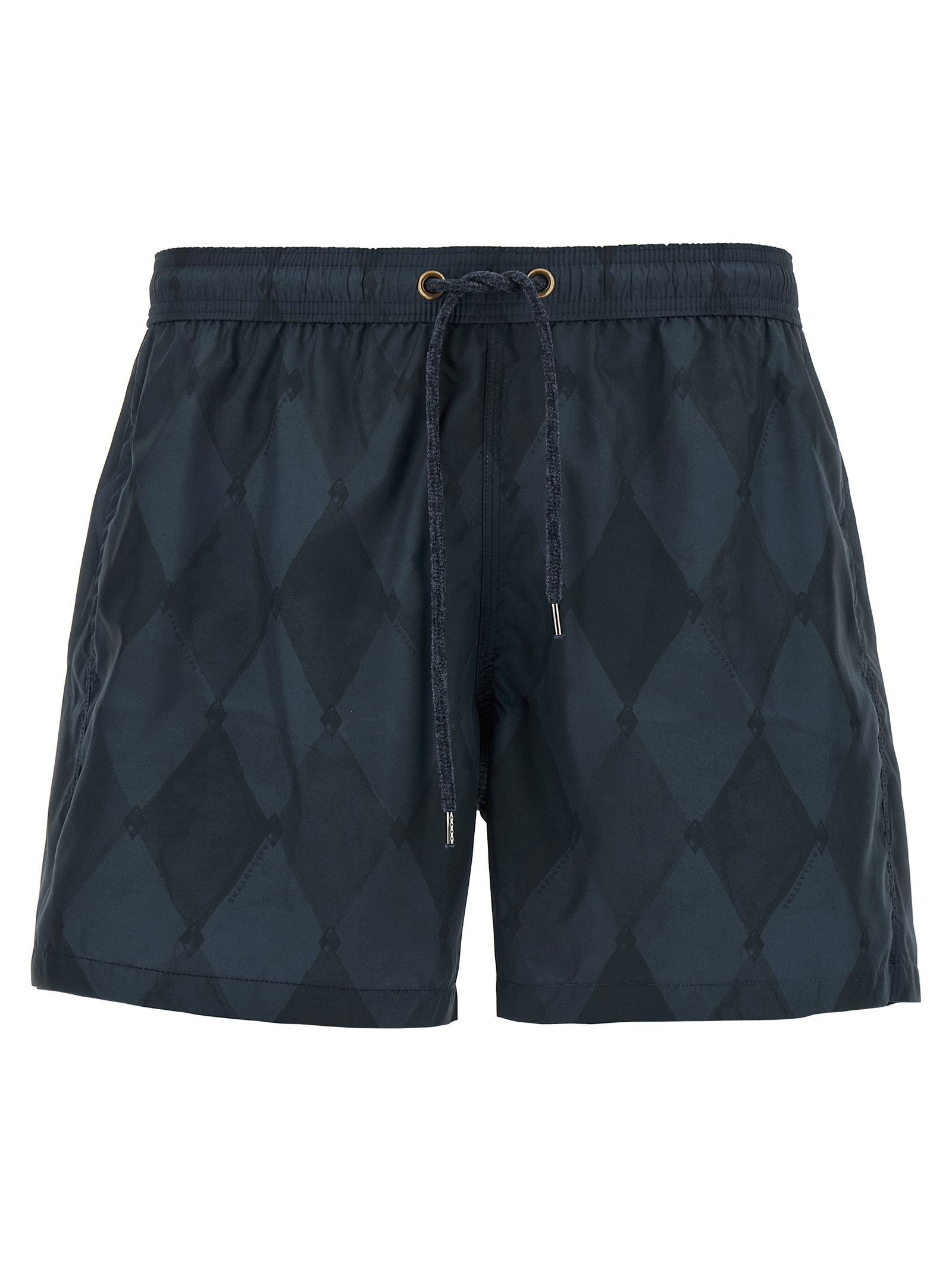 Blue Polyester Swim Shorts