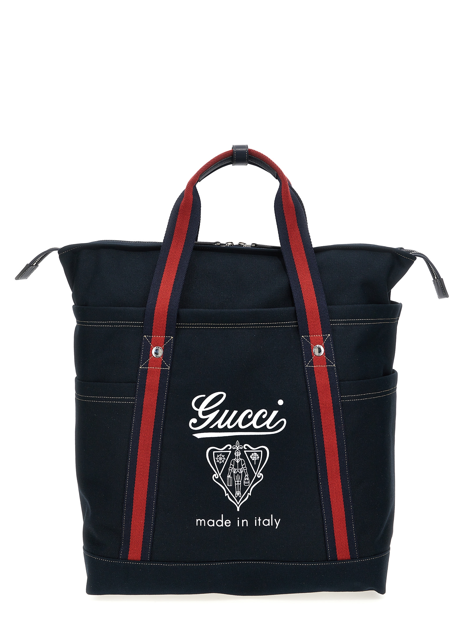 Gucci Blue Cotton Tote Bag - Men