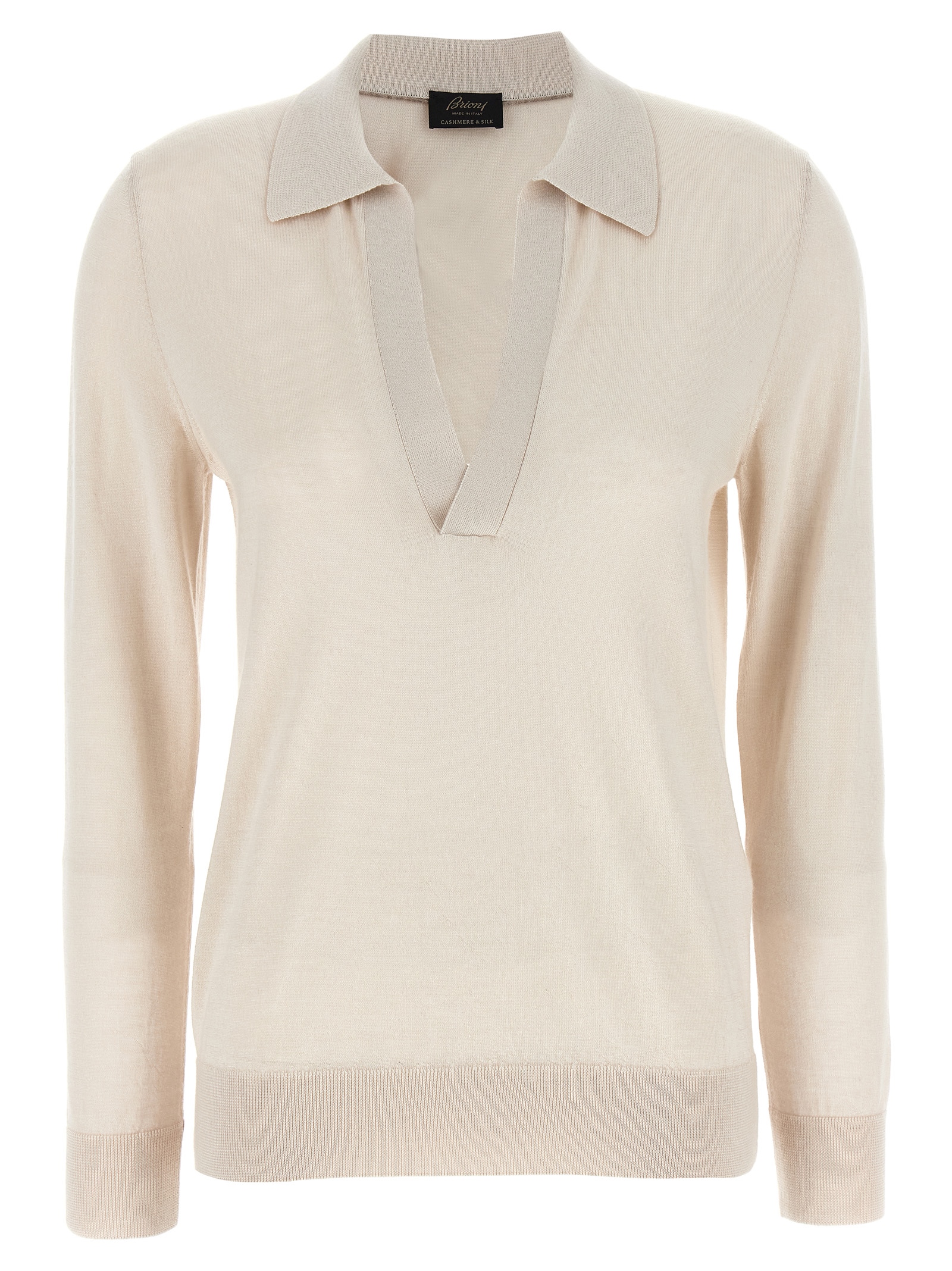 Beige Cashmere Polo Shirt