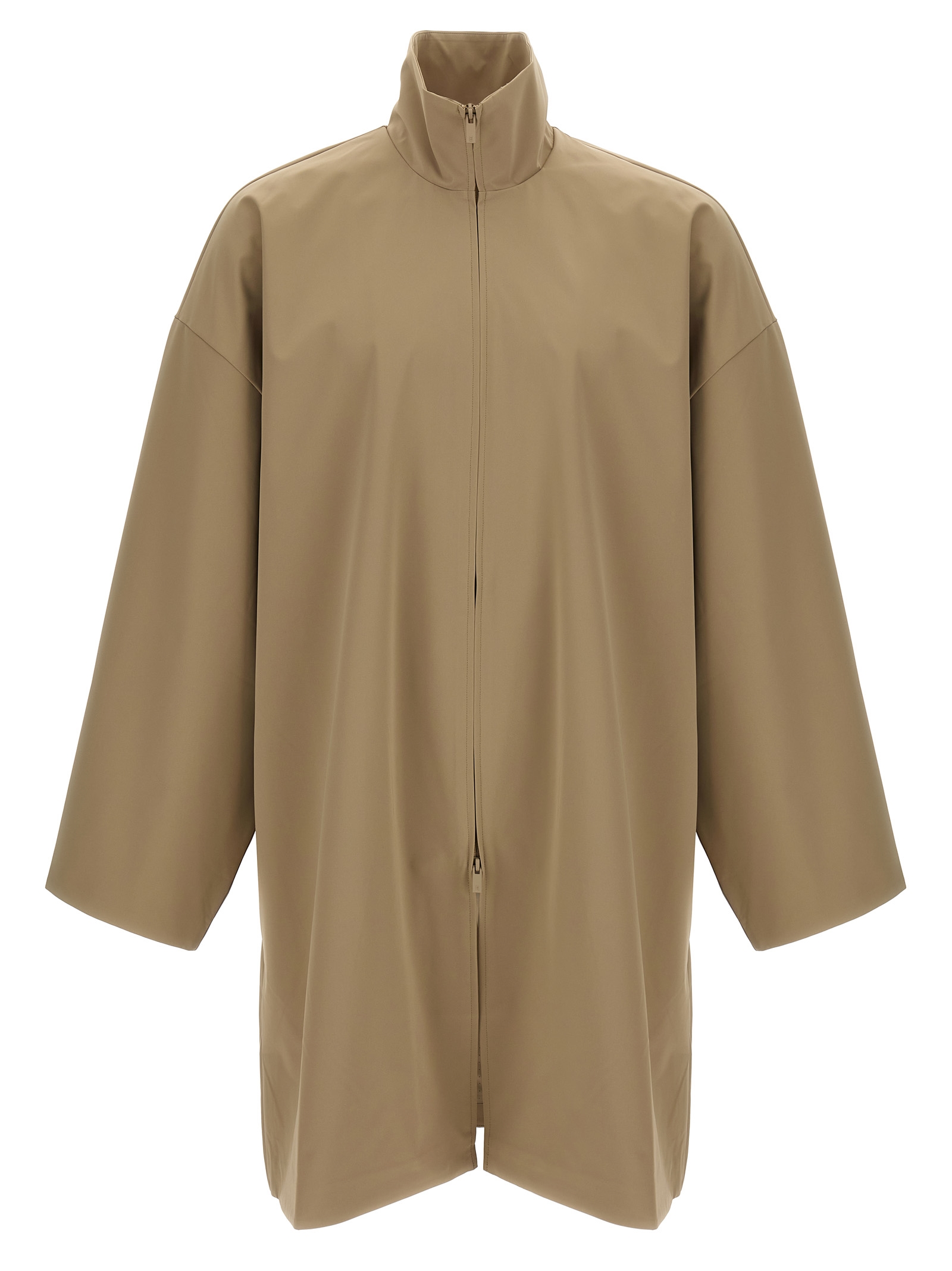 Beige Polyester Coat