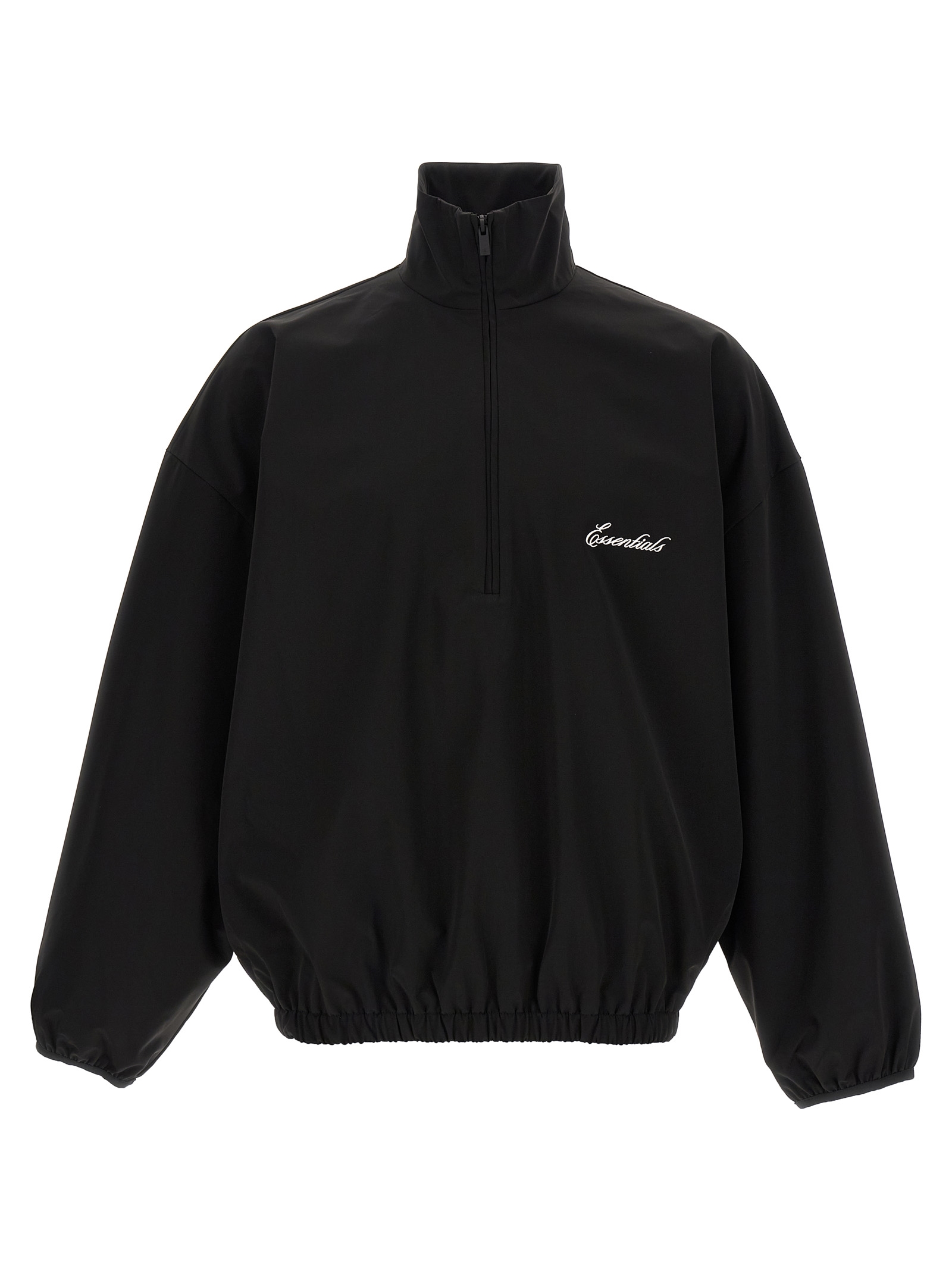 Black Nylon Sweatshirt