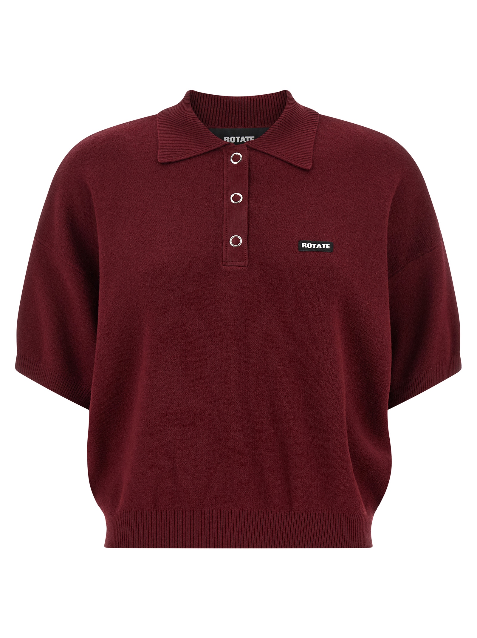 Bordeaux Mohair Polo Shirt