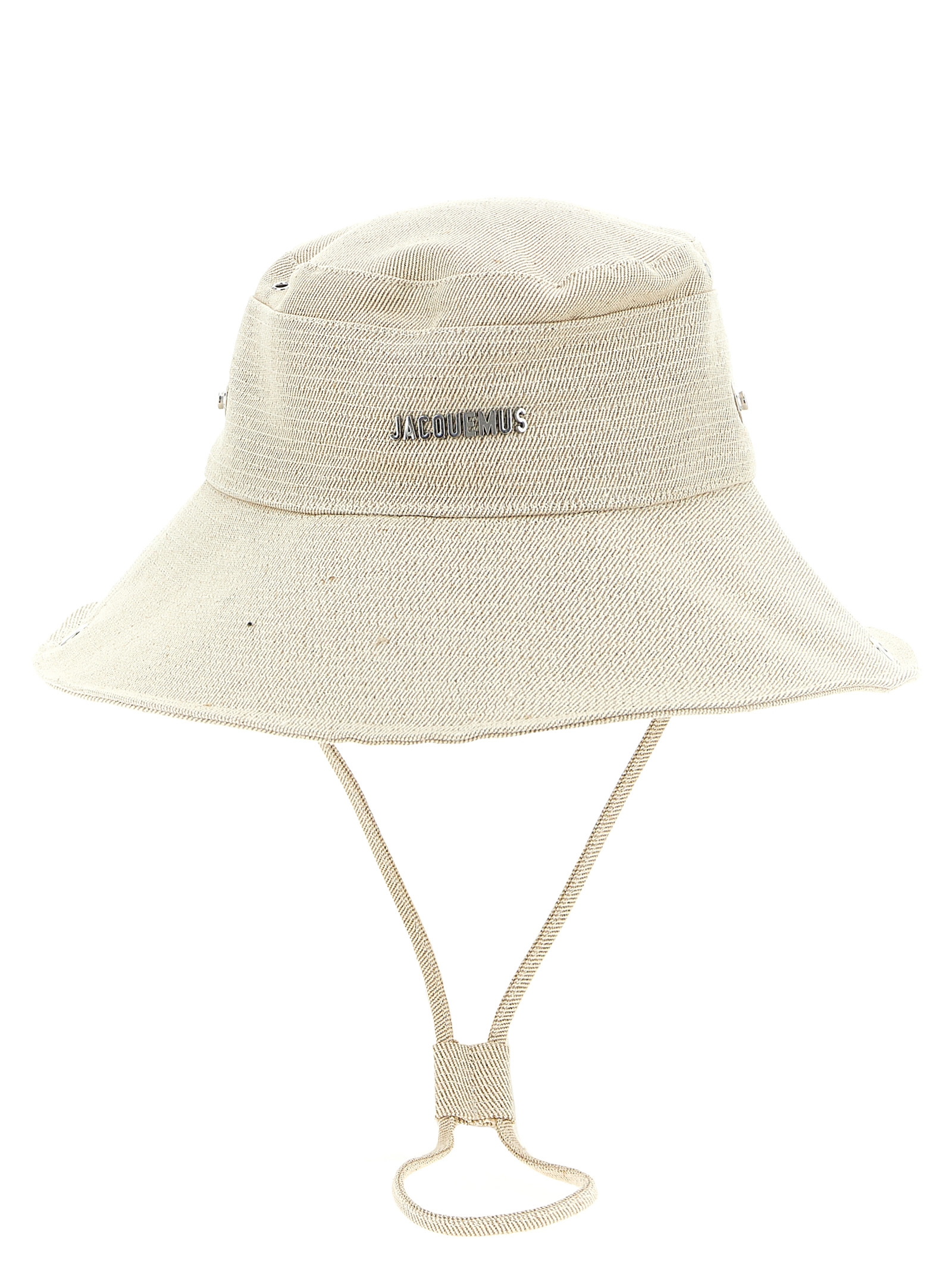 Beige Polyester Bucket Hat