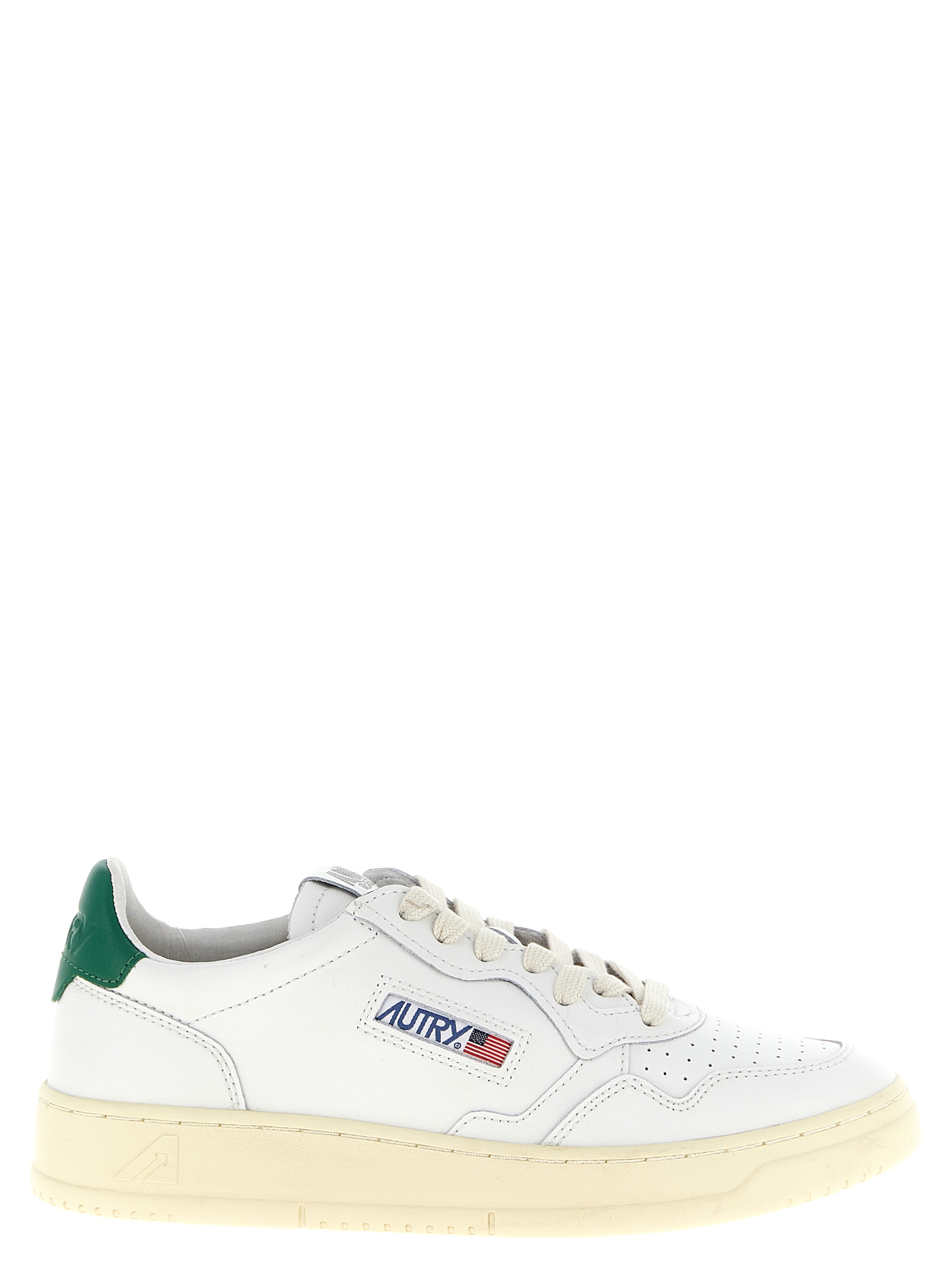 Bicolor Goatskin Low Top Sneakers
