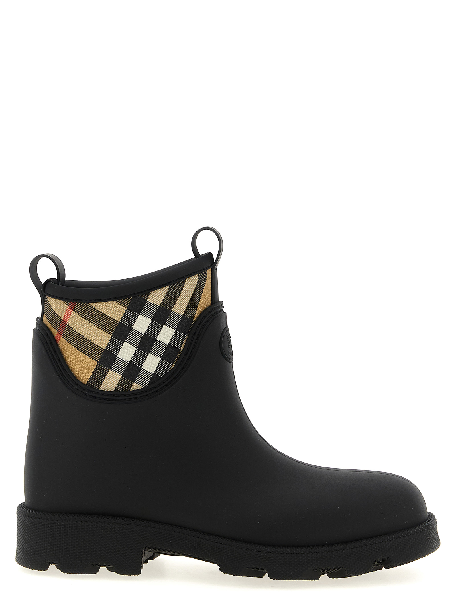 Burberry Black Rubber Ankle Boots - Men