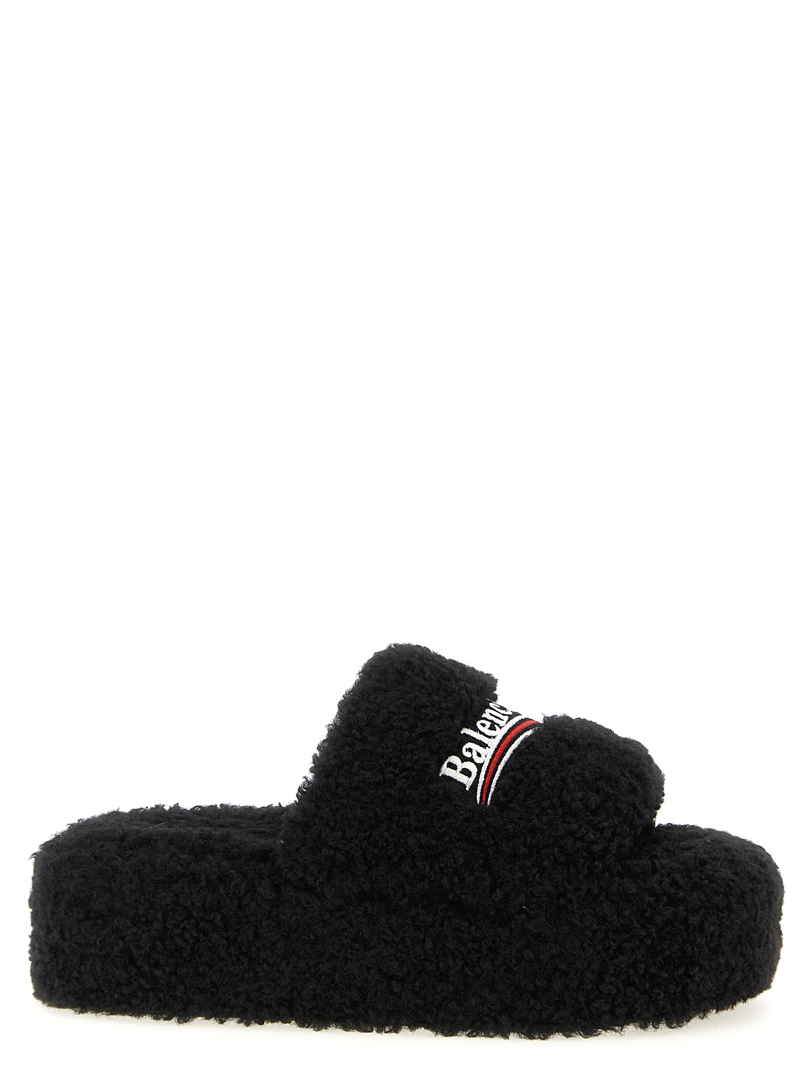 Black Polyester Slides