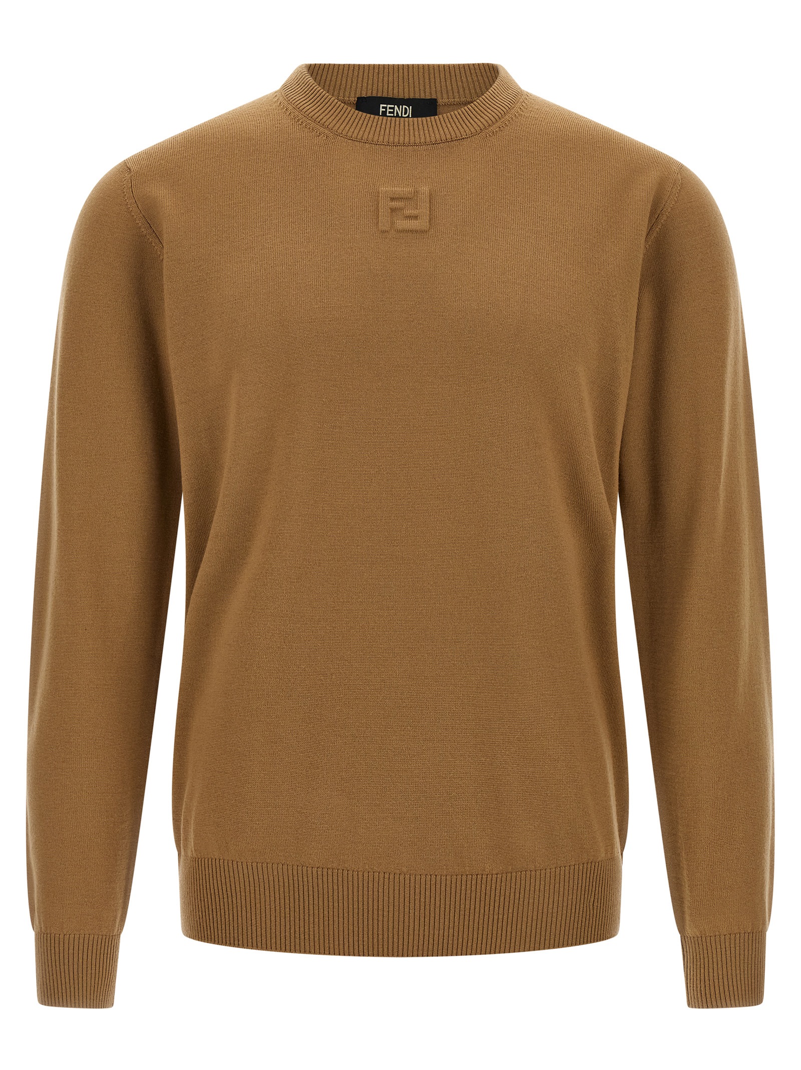 Beige Virgin Wool Cardigan
