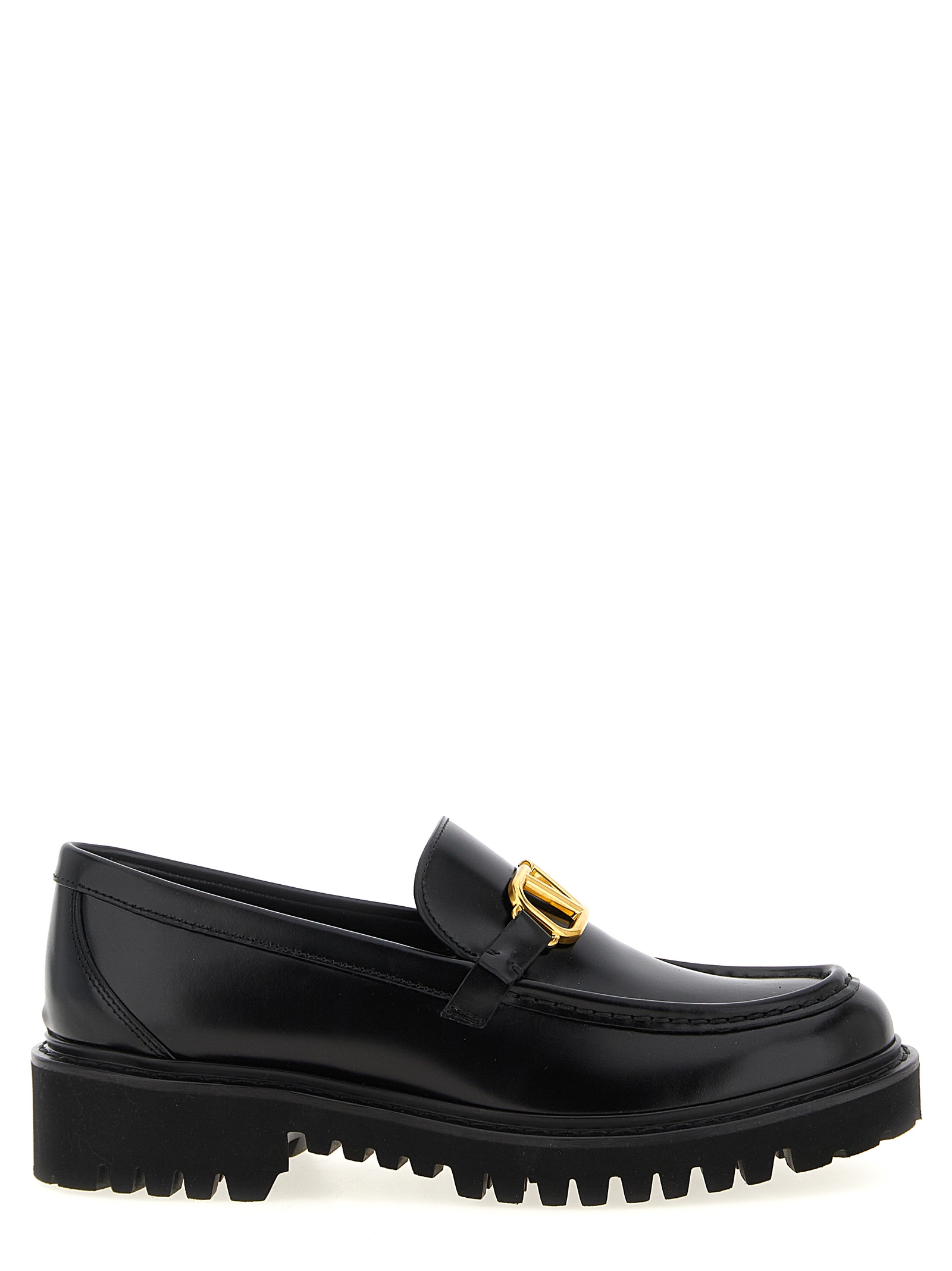 Black Calfskin Slip-On Loafers