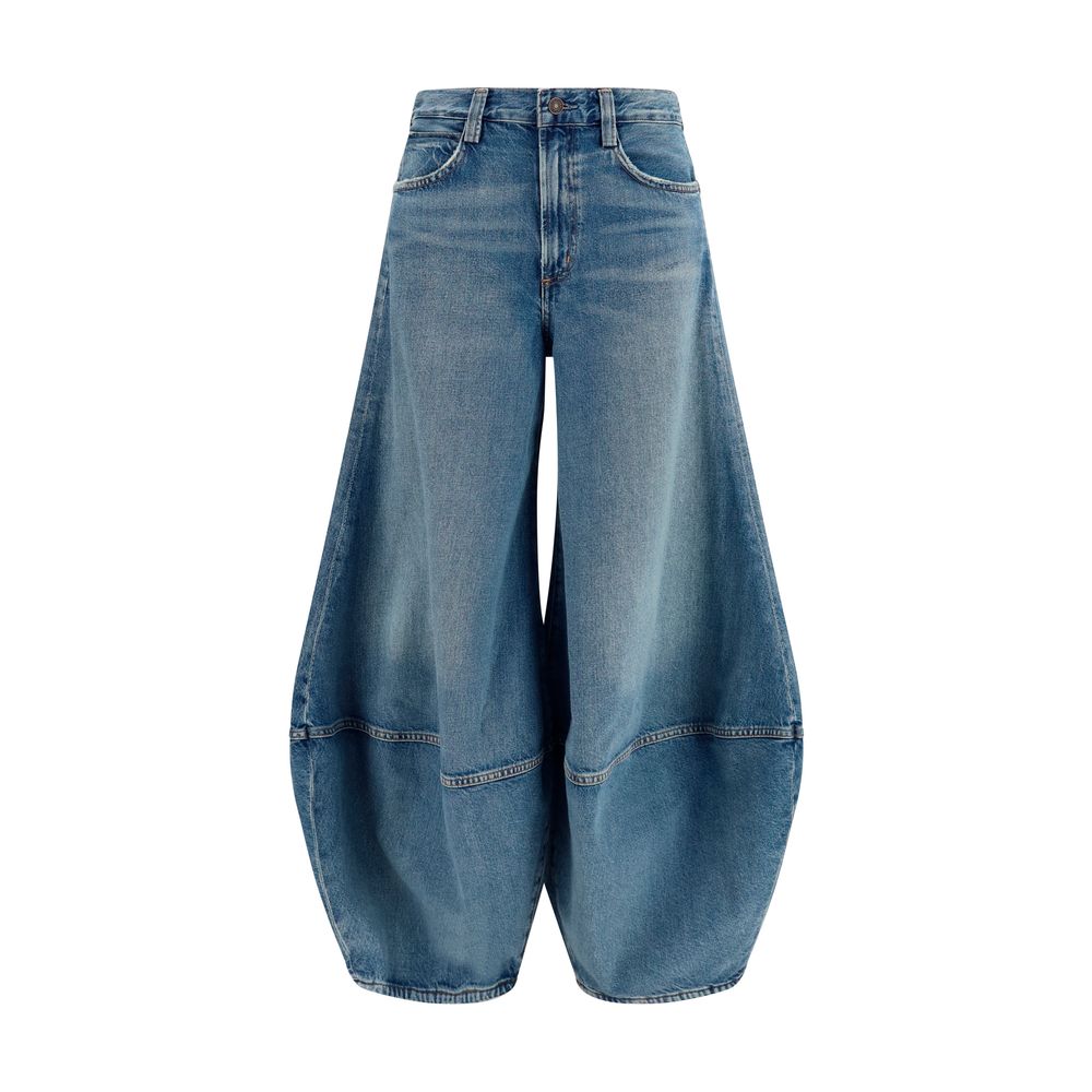 Blue Cotton Relaxed Fit Jeans