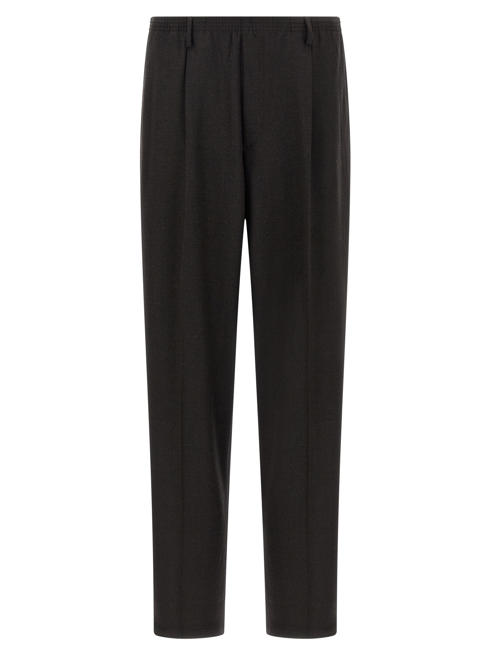 Brown Wool Casual Pants