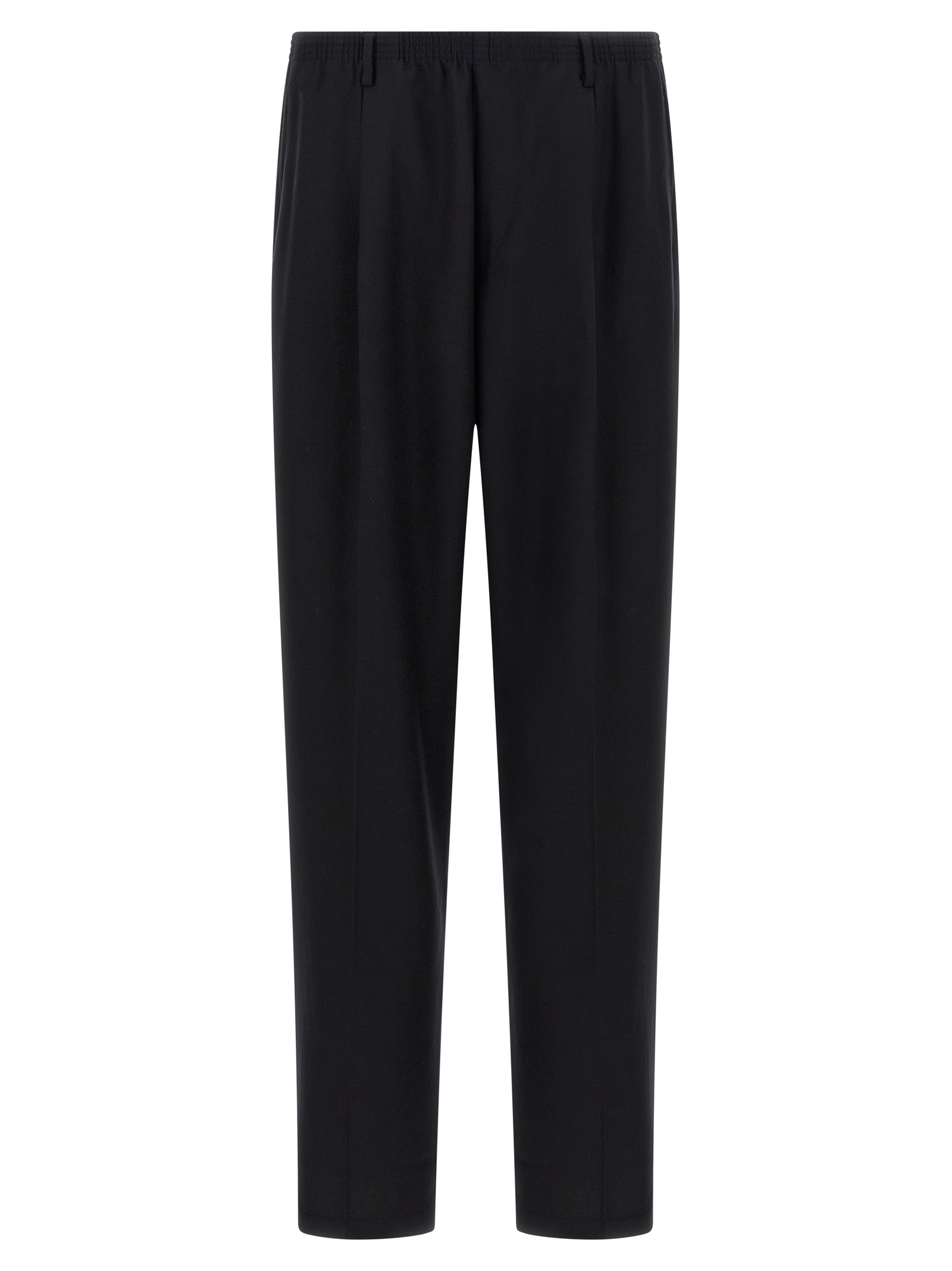 Black Wool Casual Pants