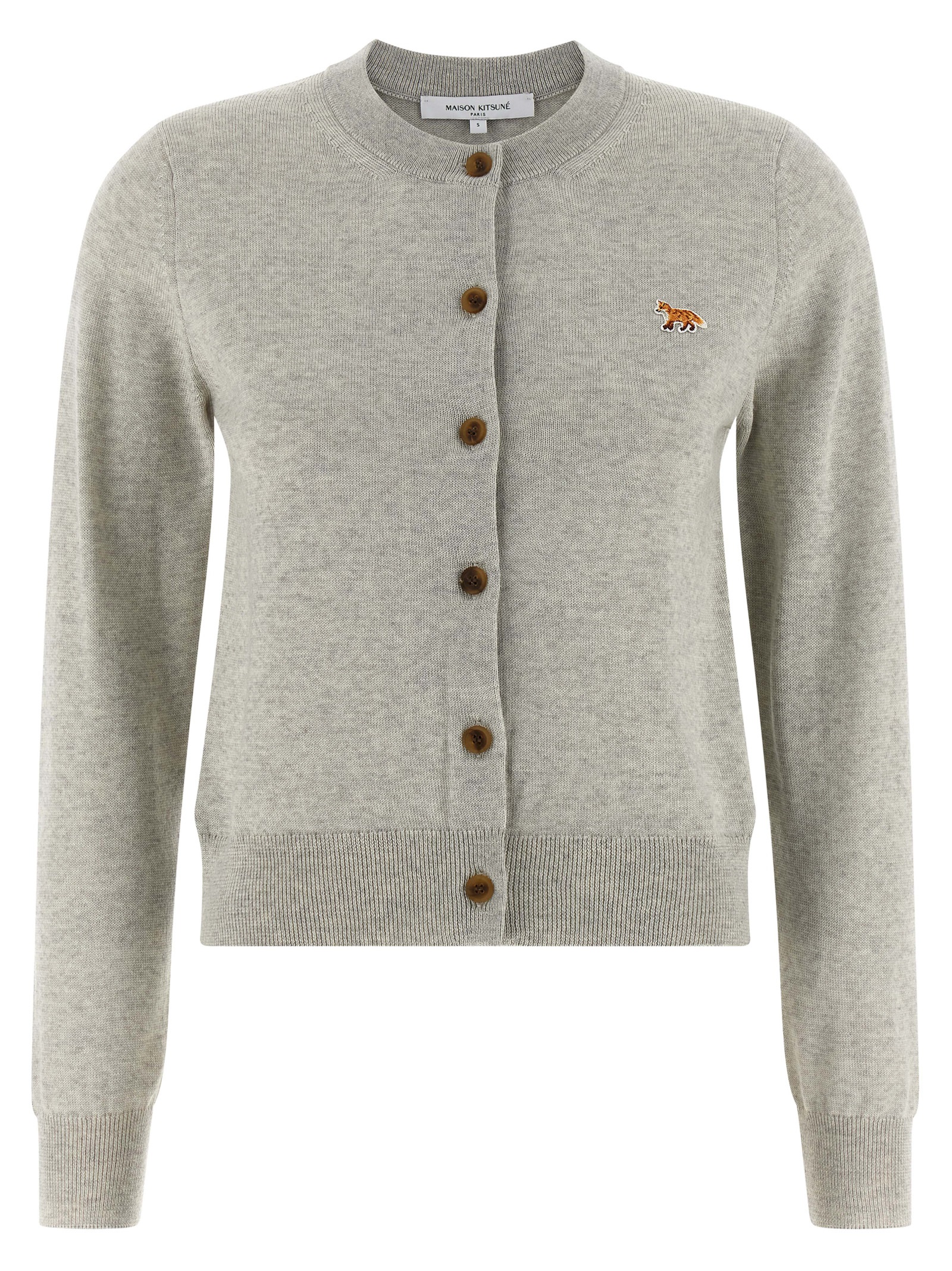 Gray Virgin Wool Cardigan