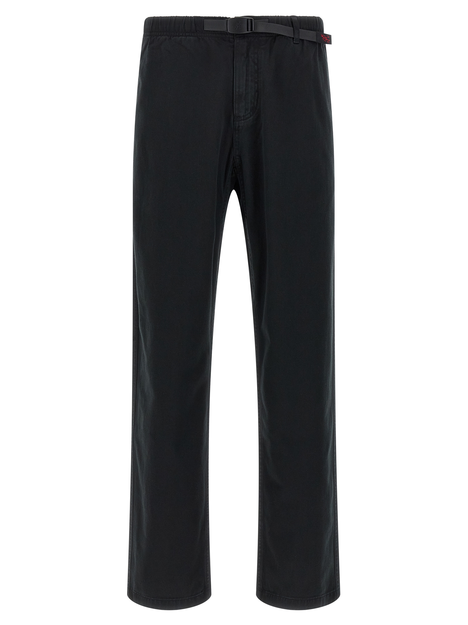Black Cotton Casual Pants