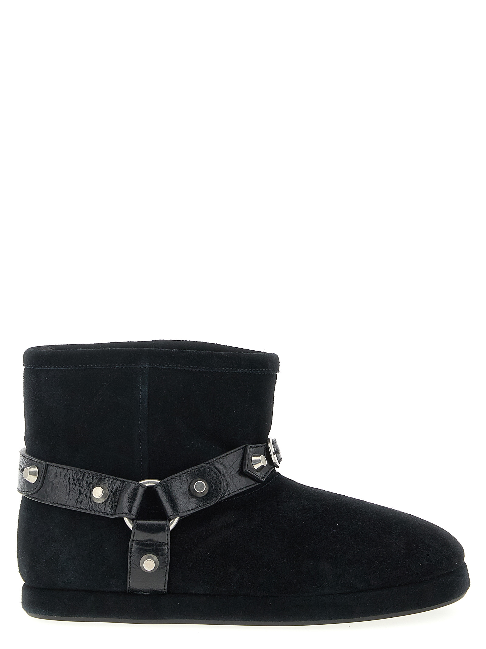 Balenciaga Black Calfskin Ankle Boots - Women