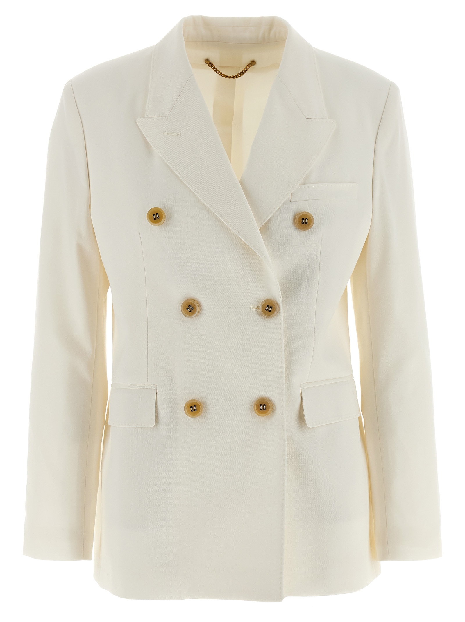 White Polyester Blazer