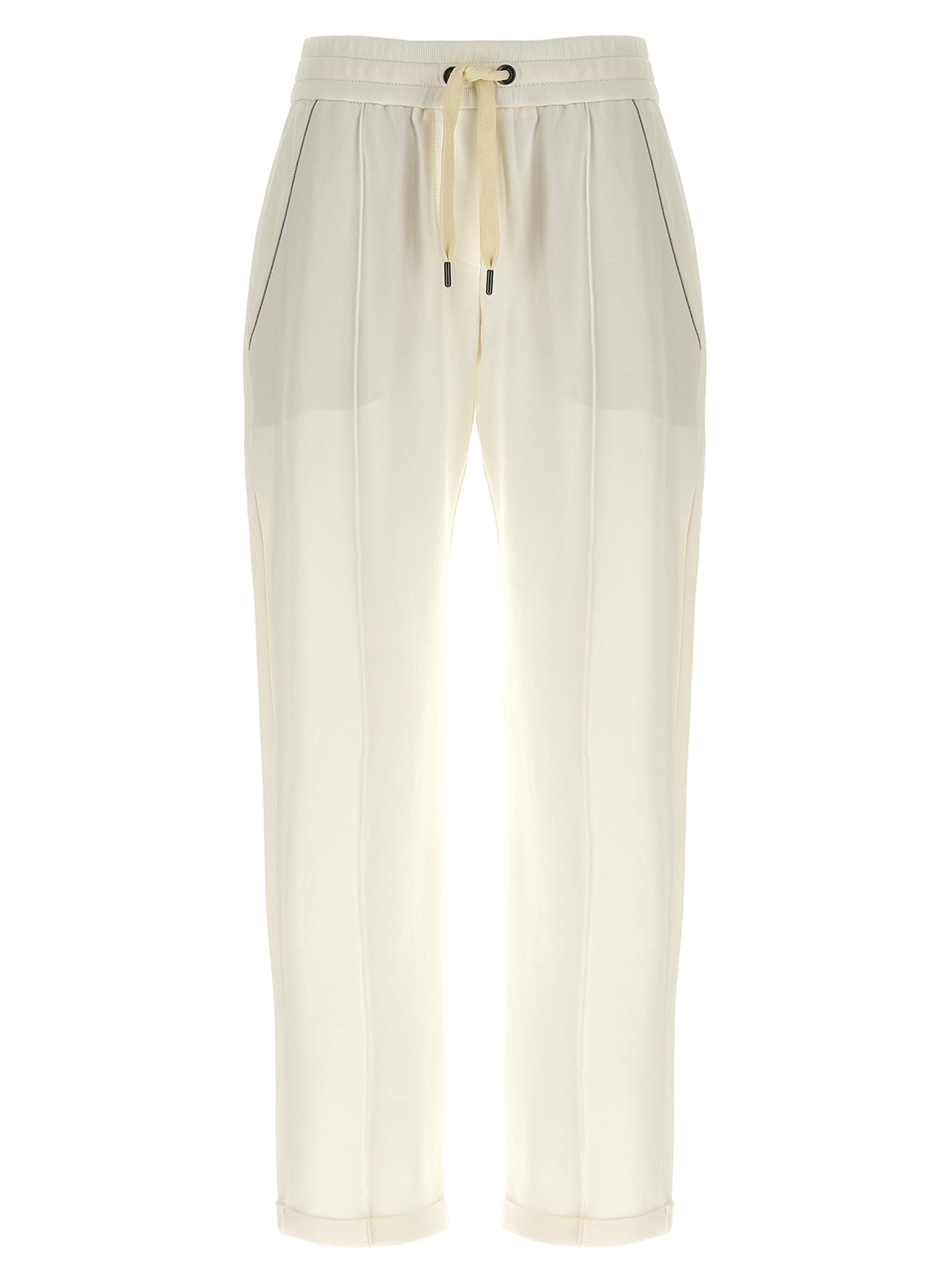White Cotton Joggers (Workout Pants)