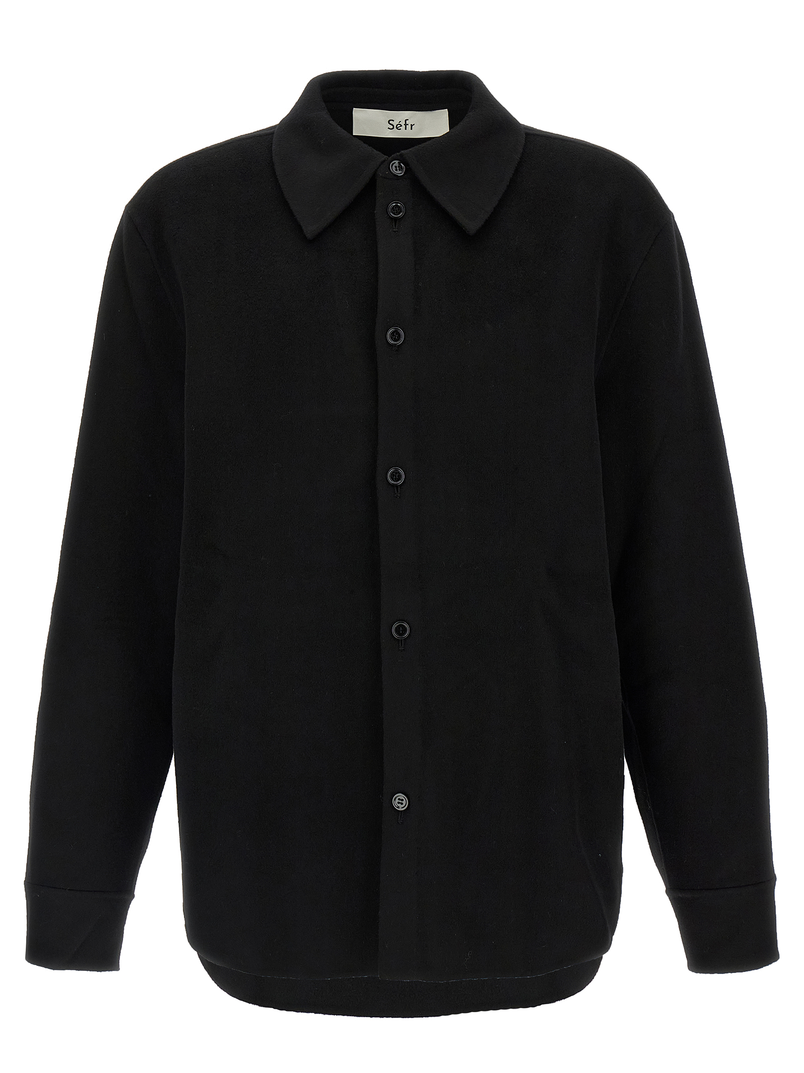 Black Wool Blouse