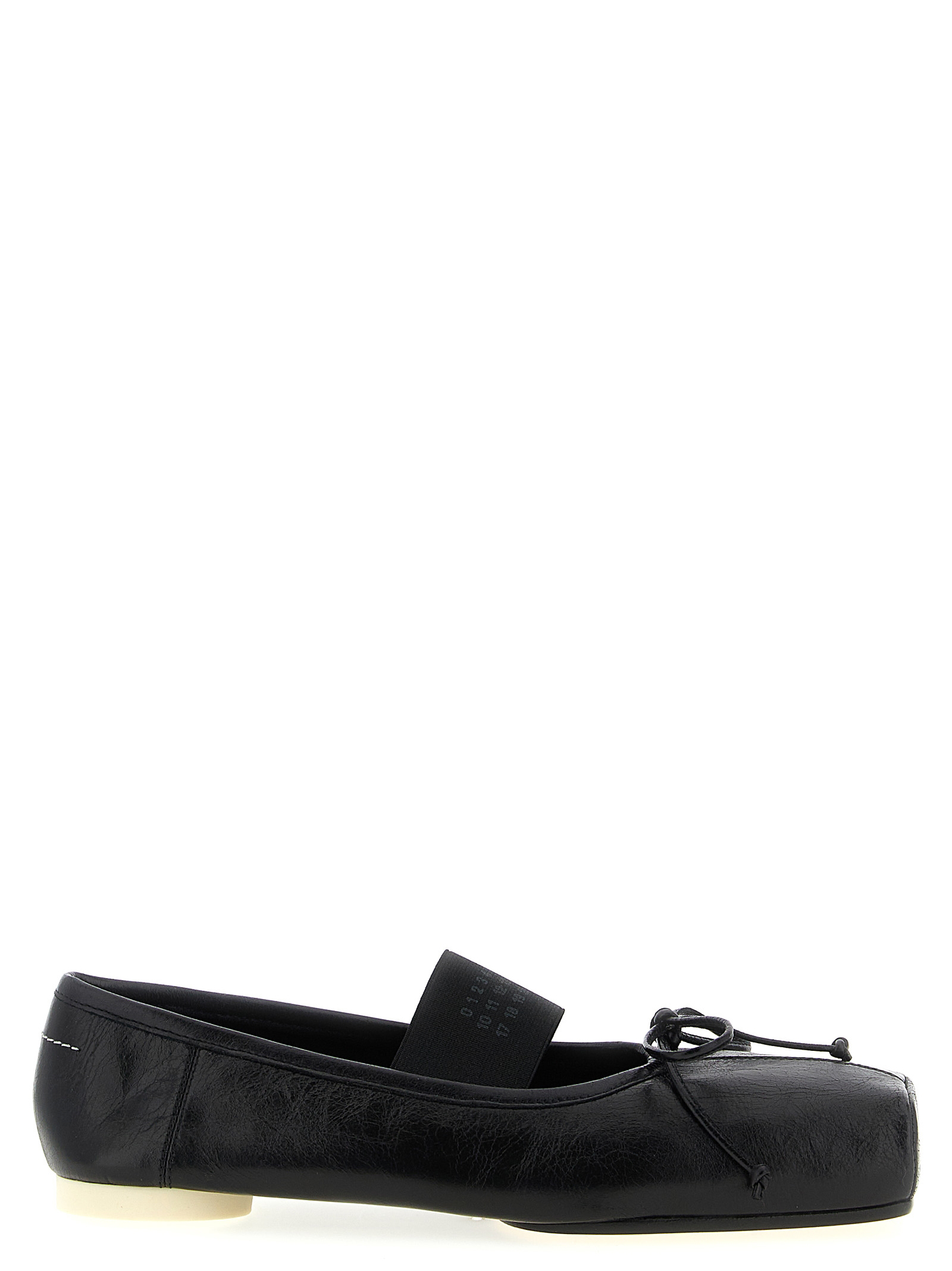 Black Calfskin Ballet Flats