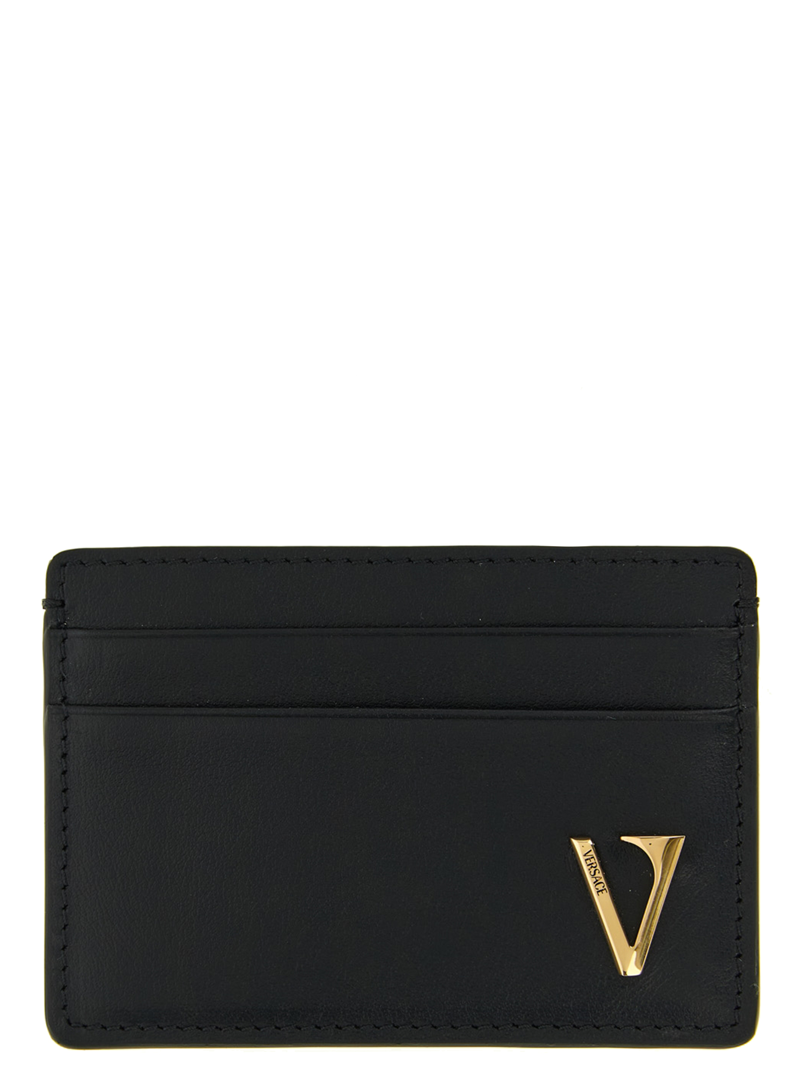 Versace Black Calfskin Cardholder Accessory - Men