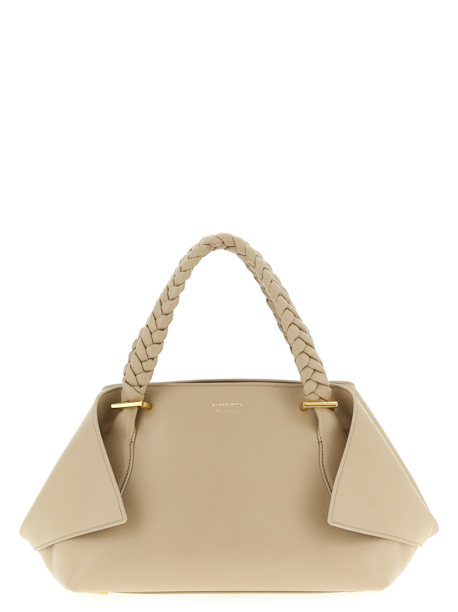 Ferragamo Gray Calfskin Handbag Bag - Women