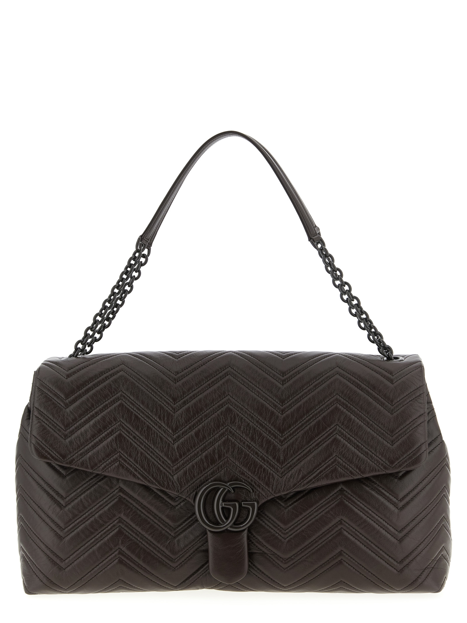 Gucci Brown Calfskin Shoulder Bag - Women