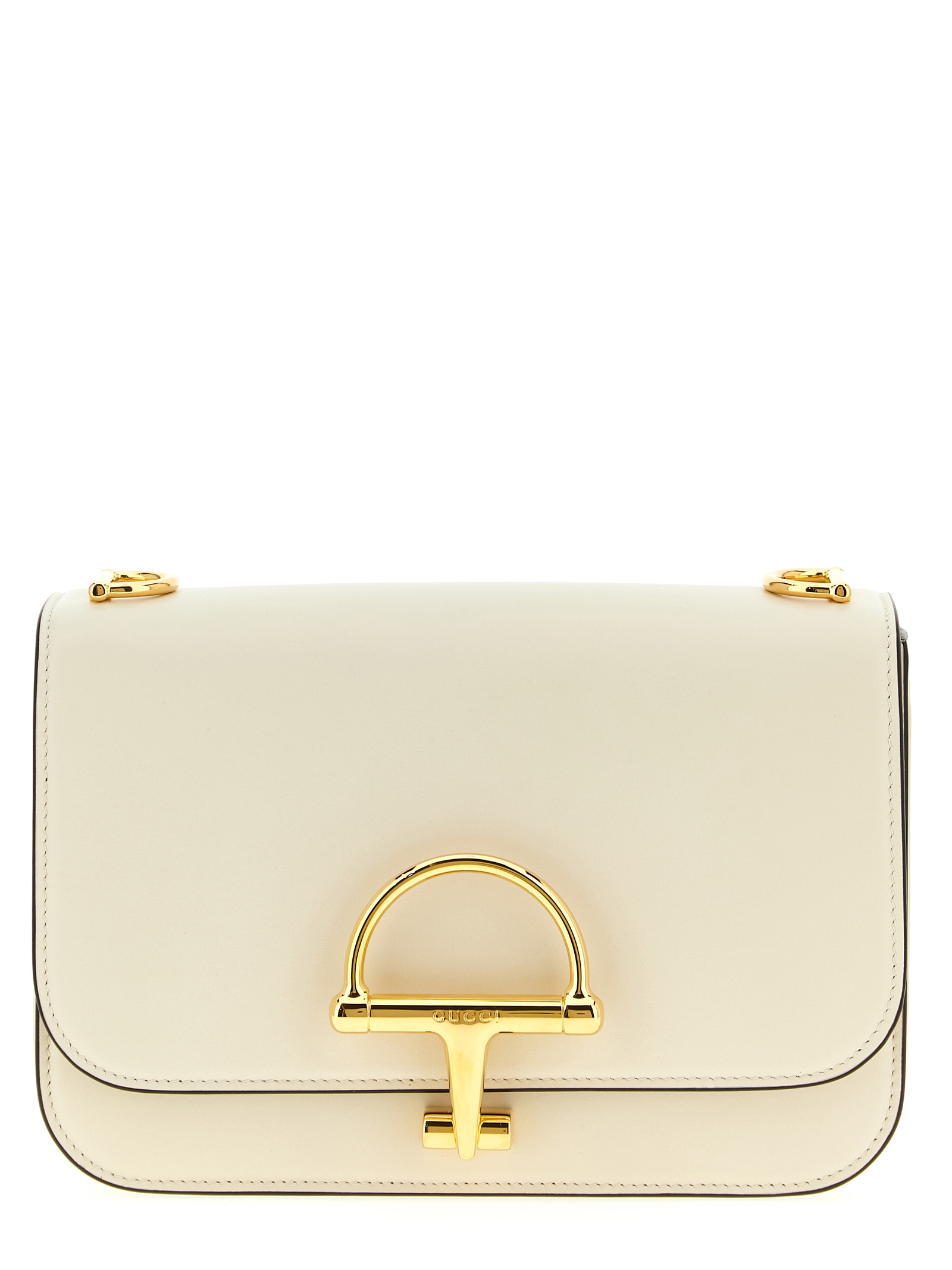Gucci White Calfskin Shoulder Bag - Women