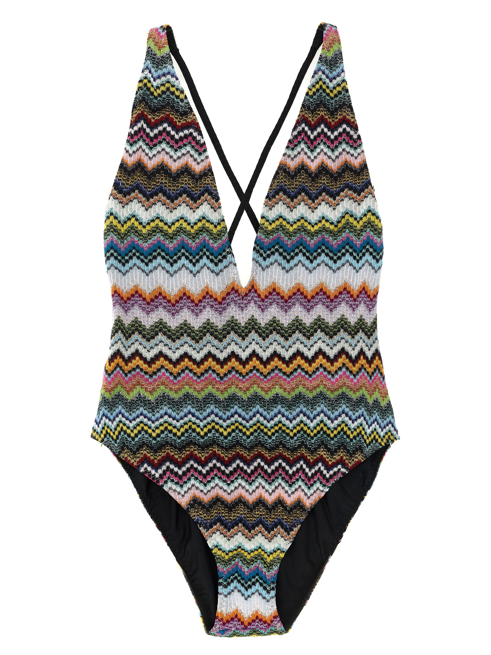 Multicolor Viscose One-Piece Swimsuit