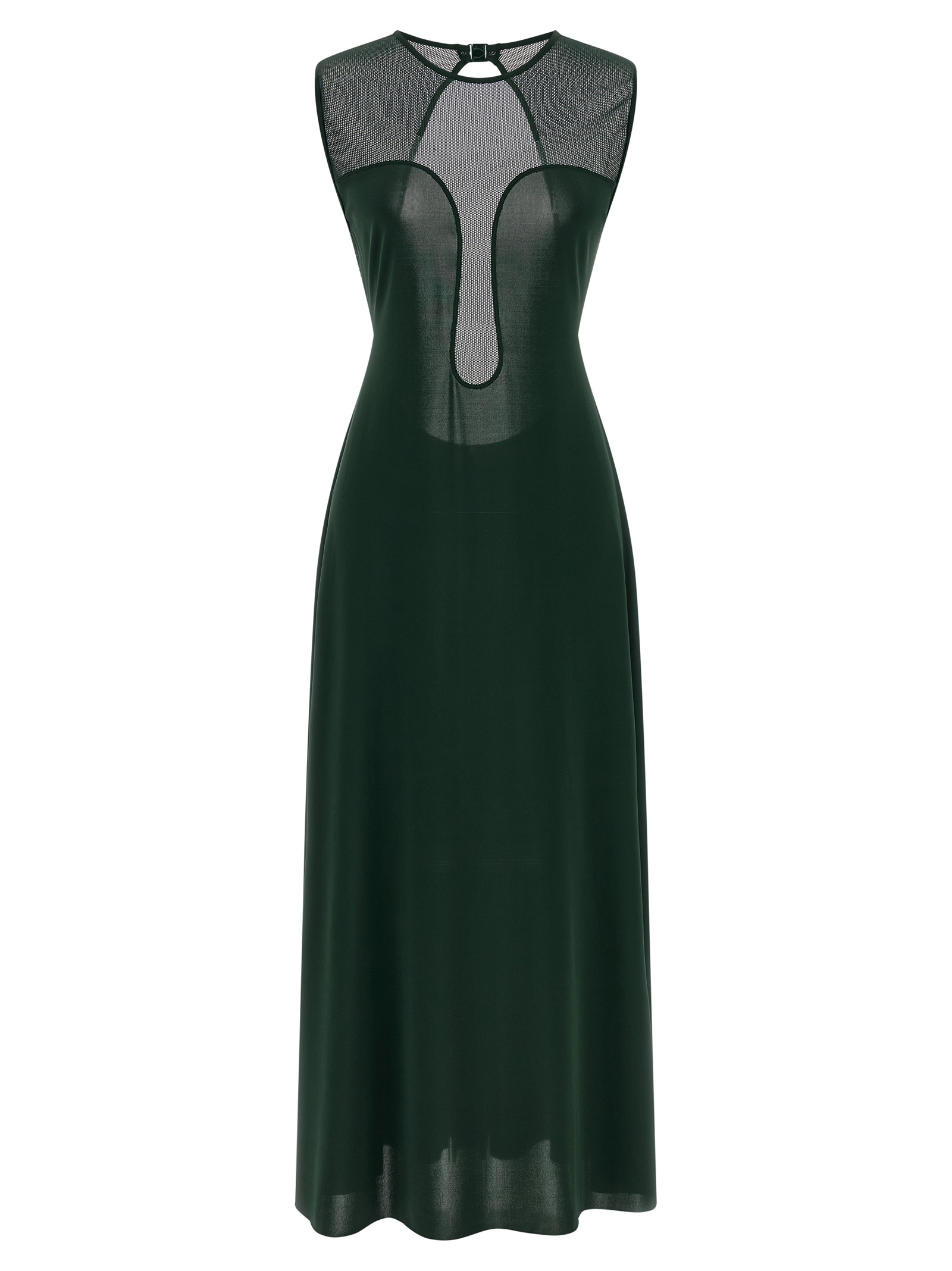 Bicolor Polyamide Long Dress