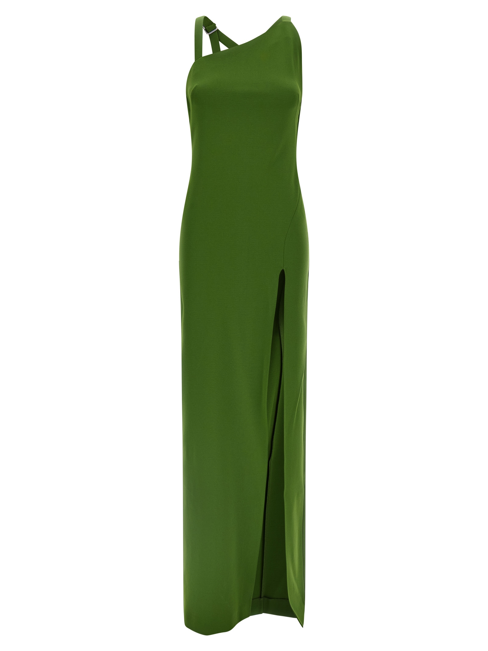 Bicolor Viscose Long Dress