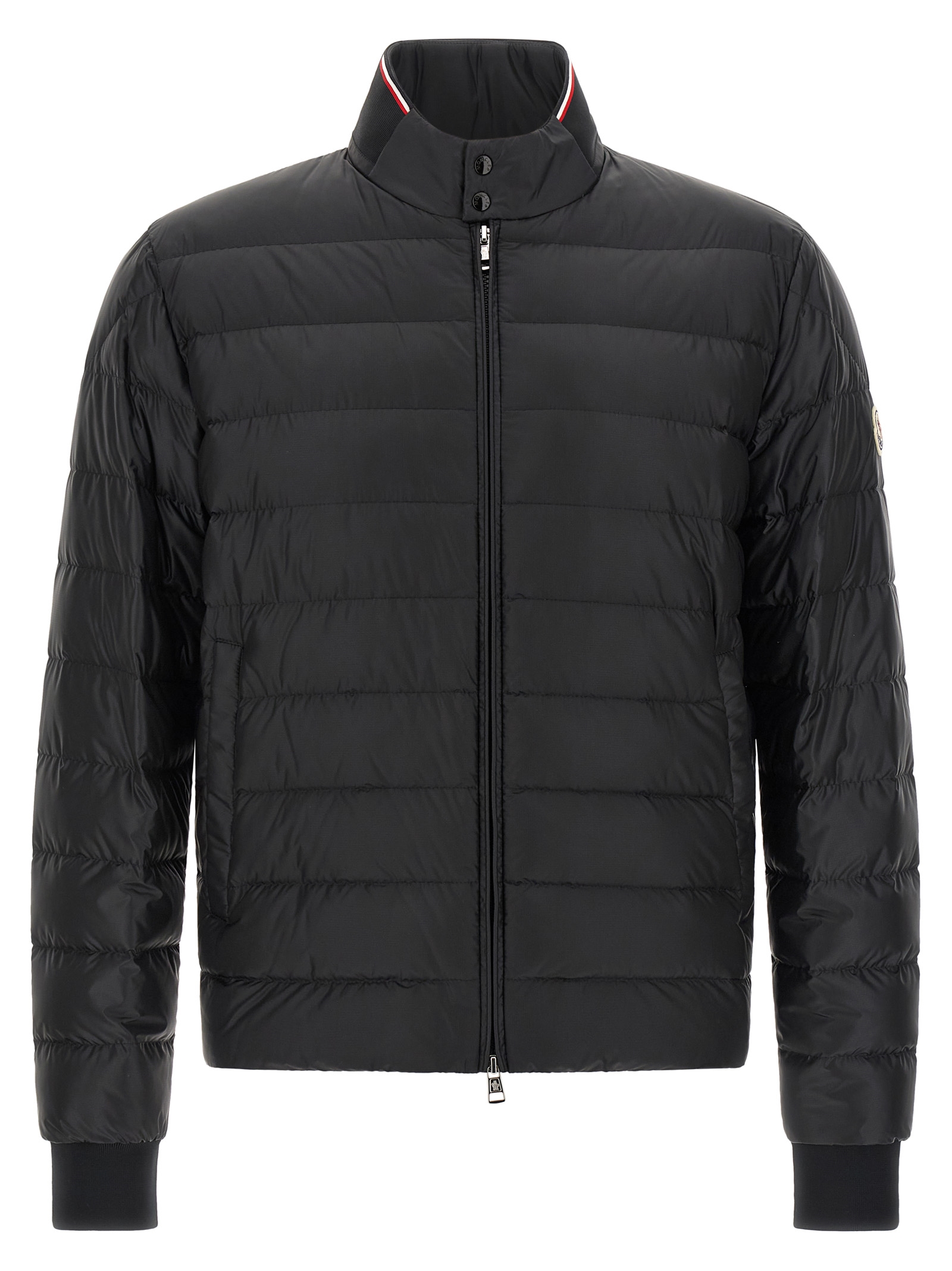 Black Polyamide Full-Length Jacket