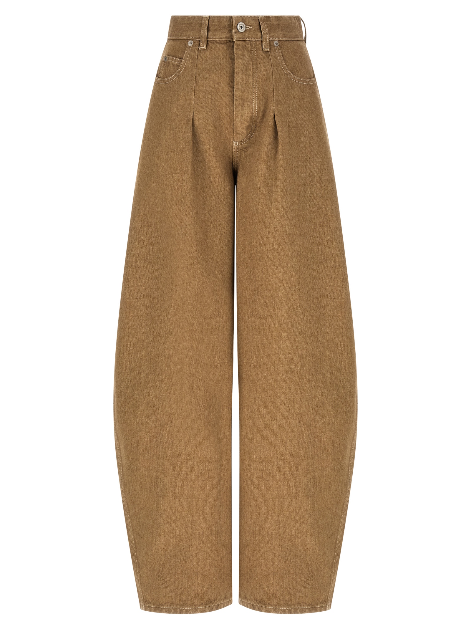 Beige Cotton Jeans Denim