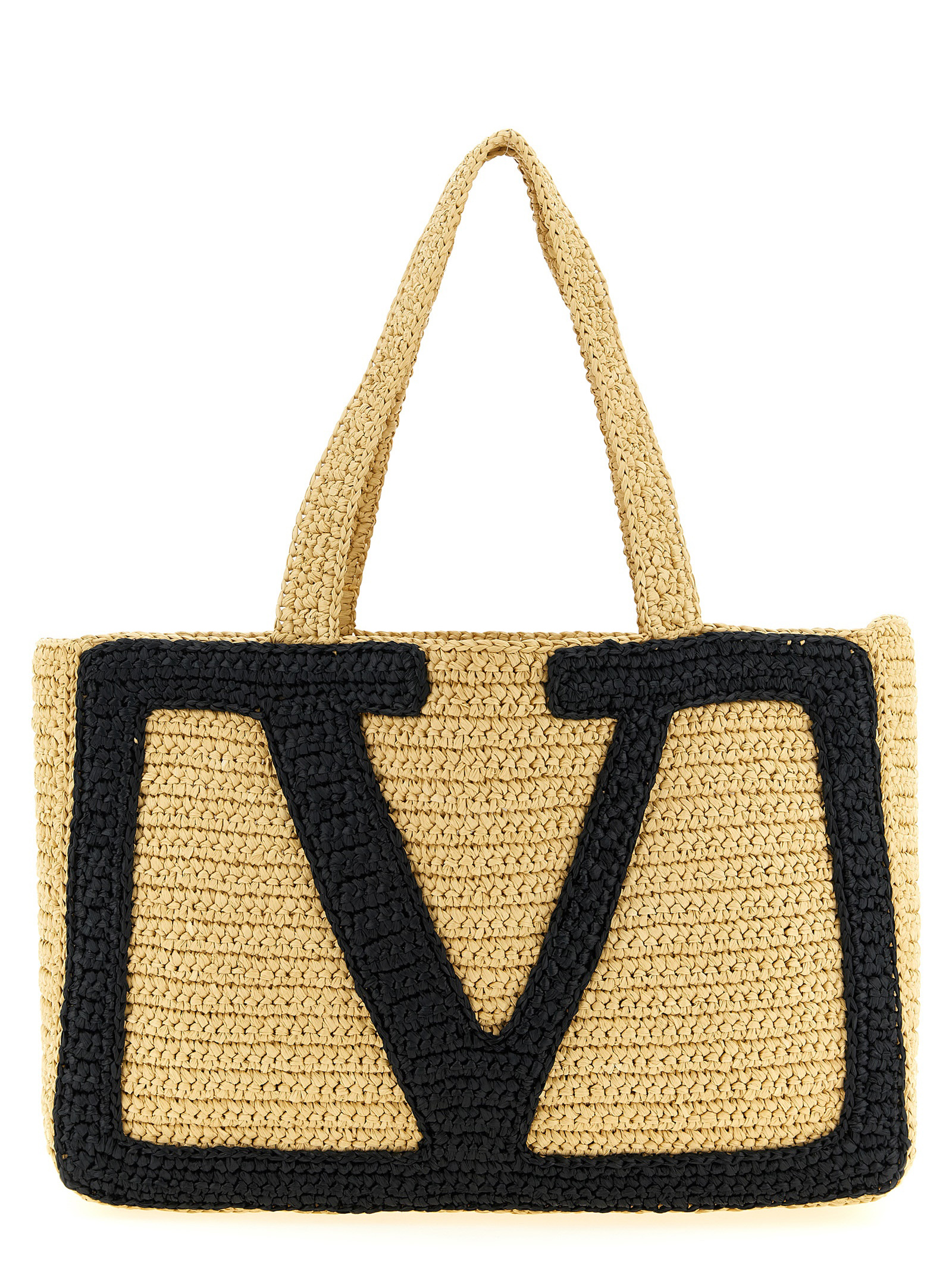Valentino Garavani Black Viscose Tote Bag - Women