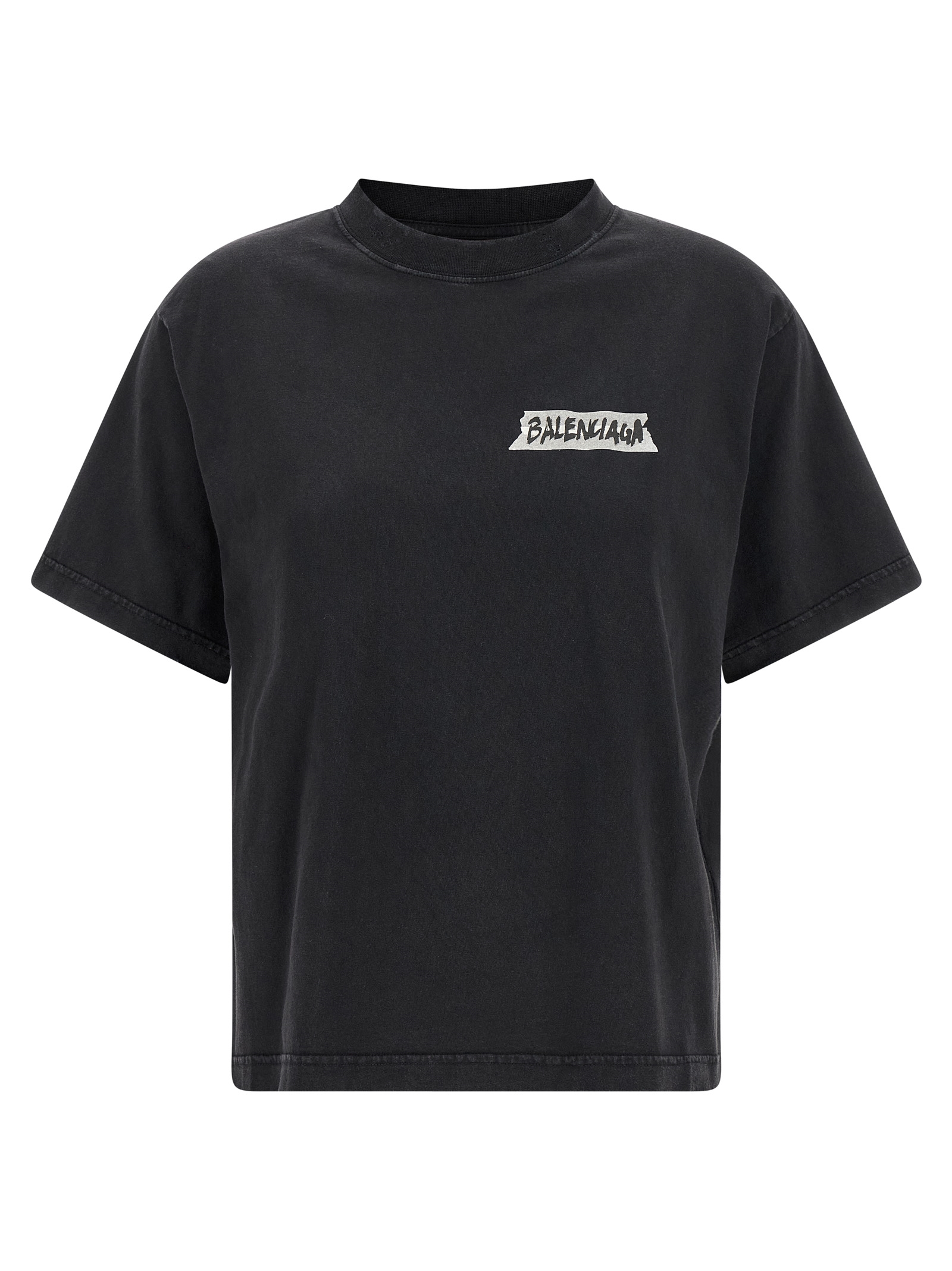 Black Cotton T-Shirt