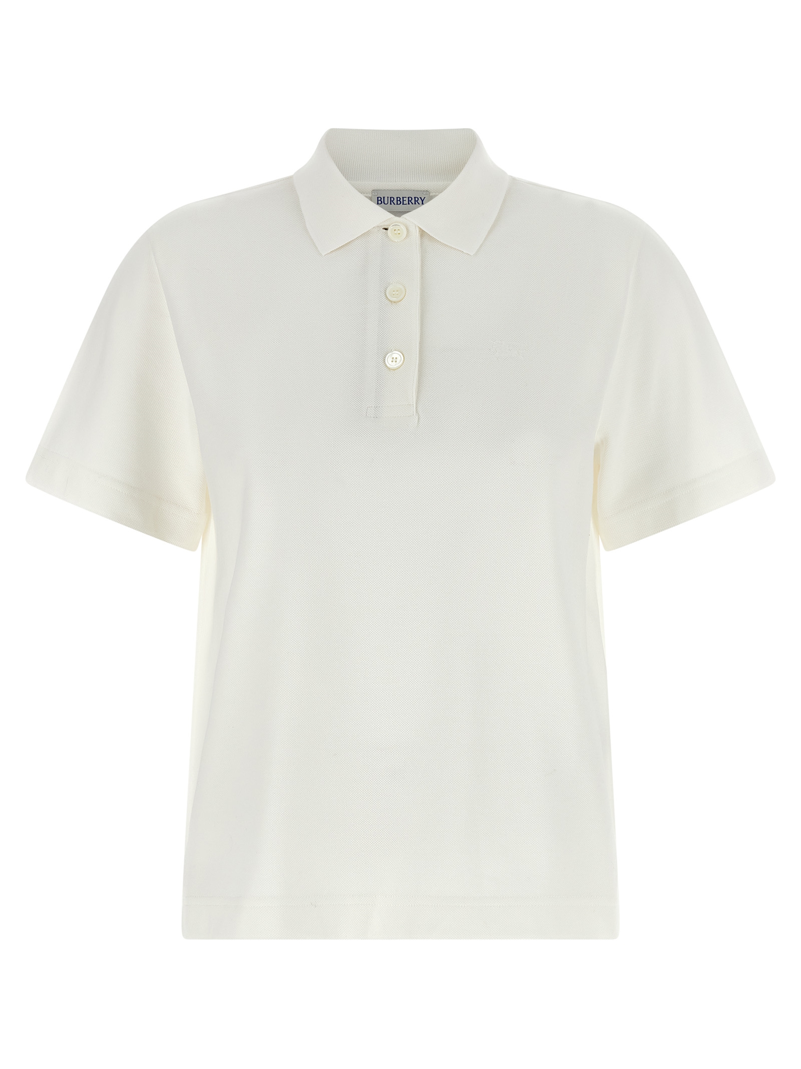 White Cotton Polo Shirt