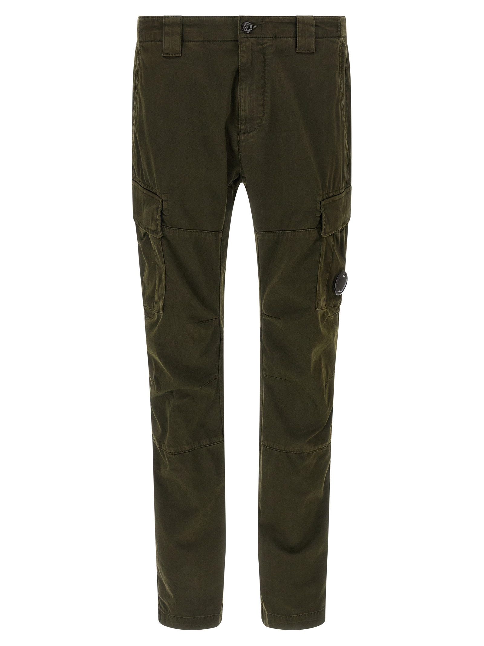 Bicolor Cotton Cargo Pants