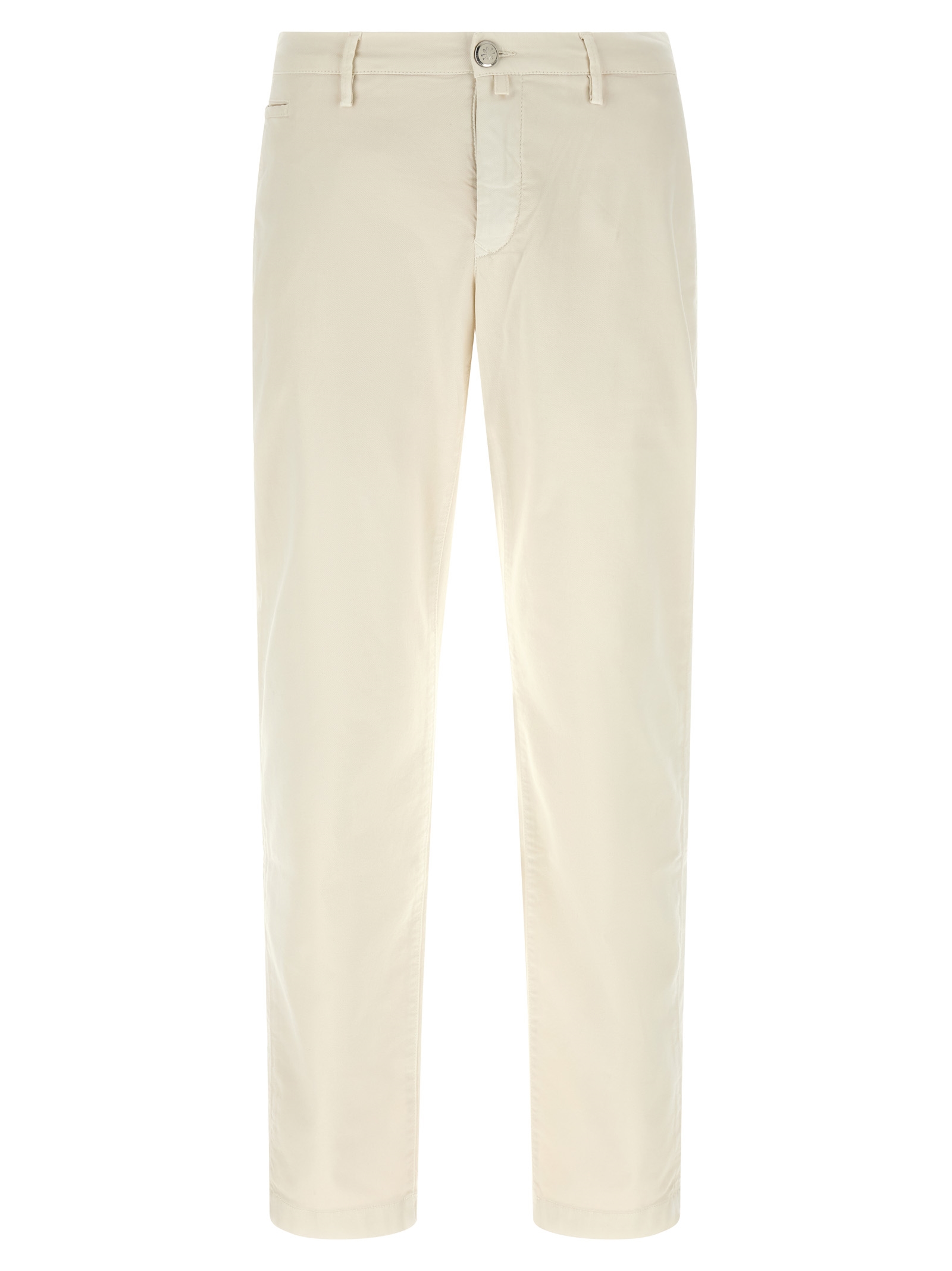 White Cotton Chino Pants