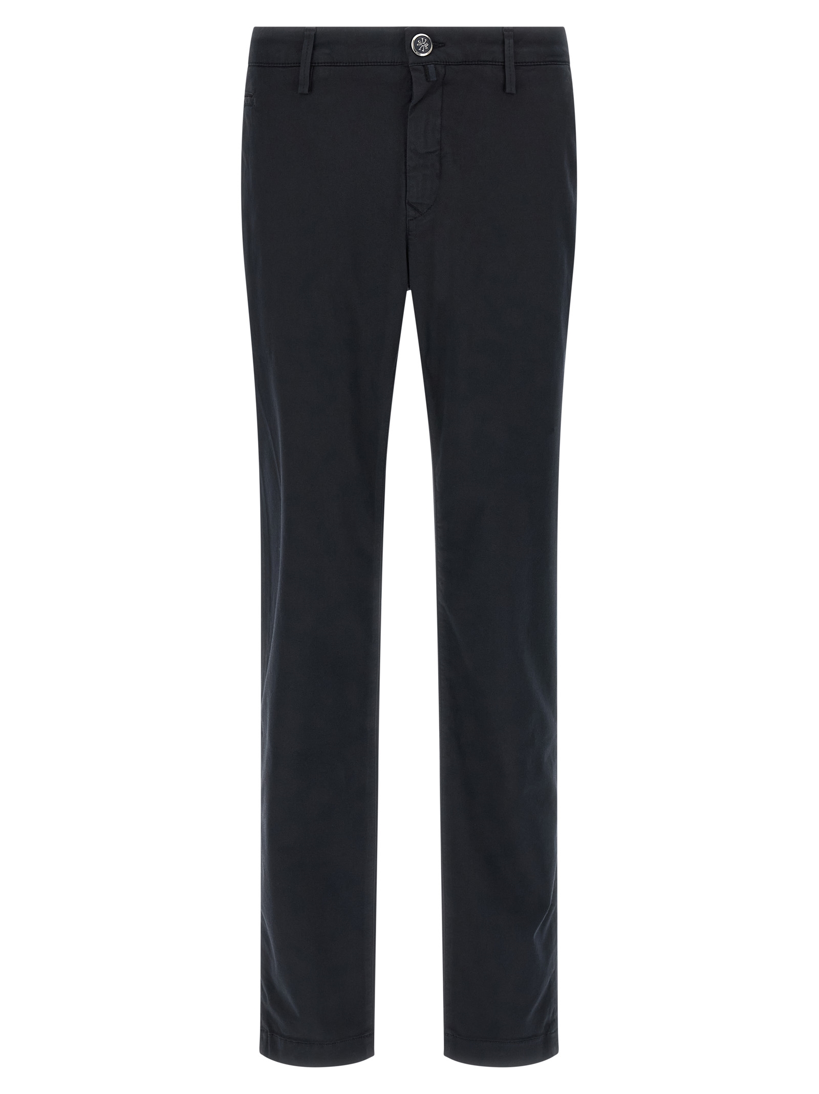 Blue Cotton Chino Pants
