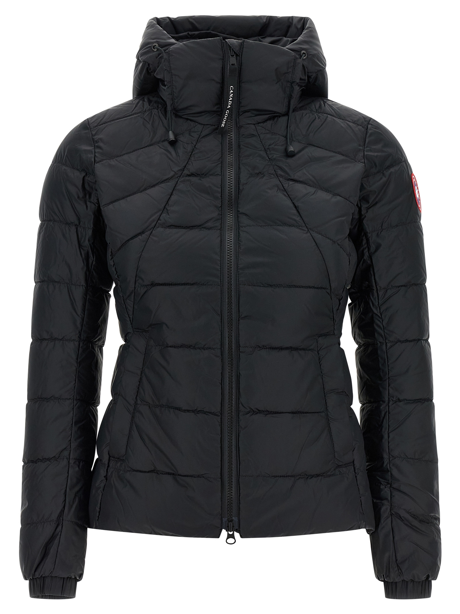 Black Polyamide Full-Length Jacket