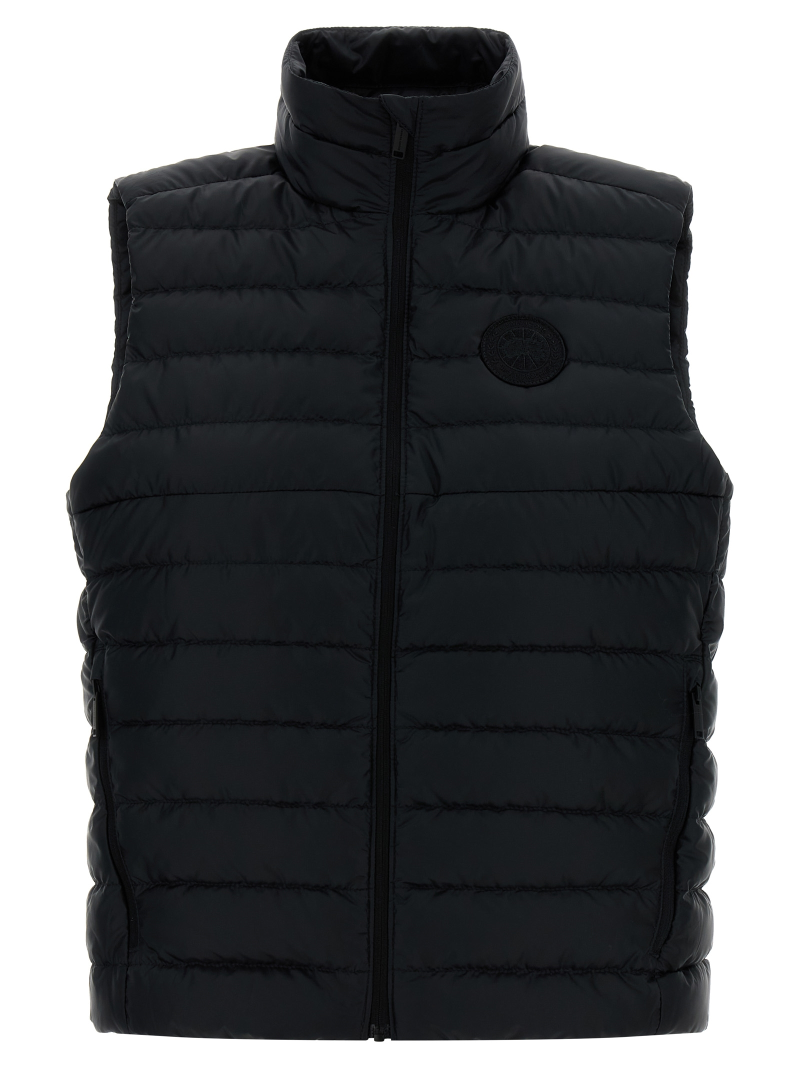 Black Polyamide Sleeveless Jacket