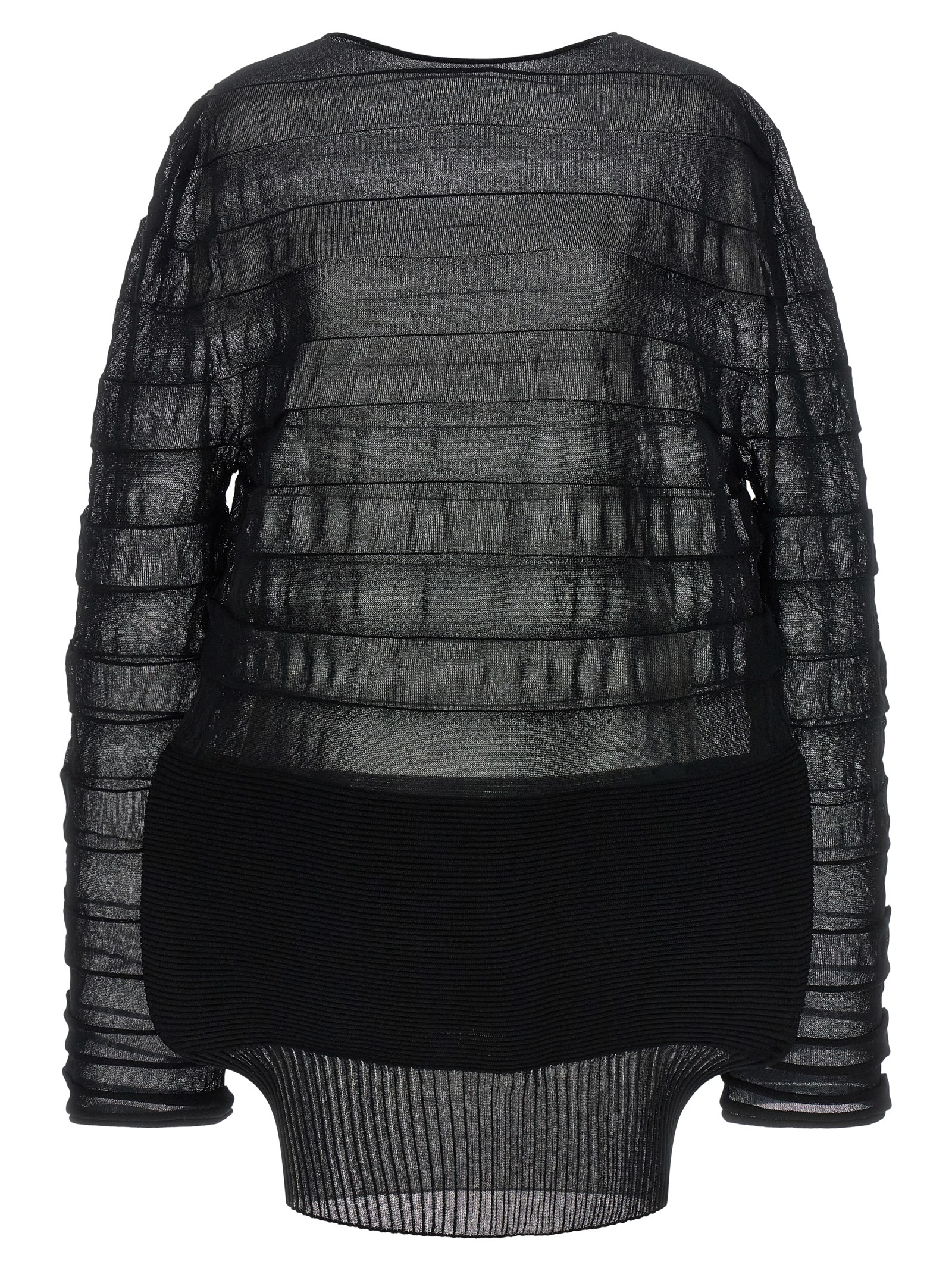 Black Polyester Sweatshirt