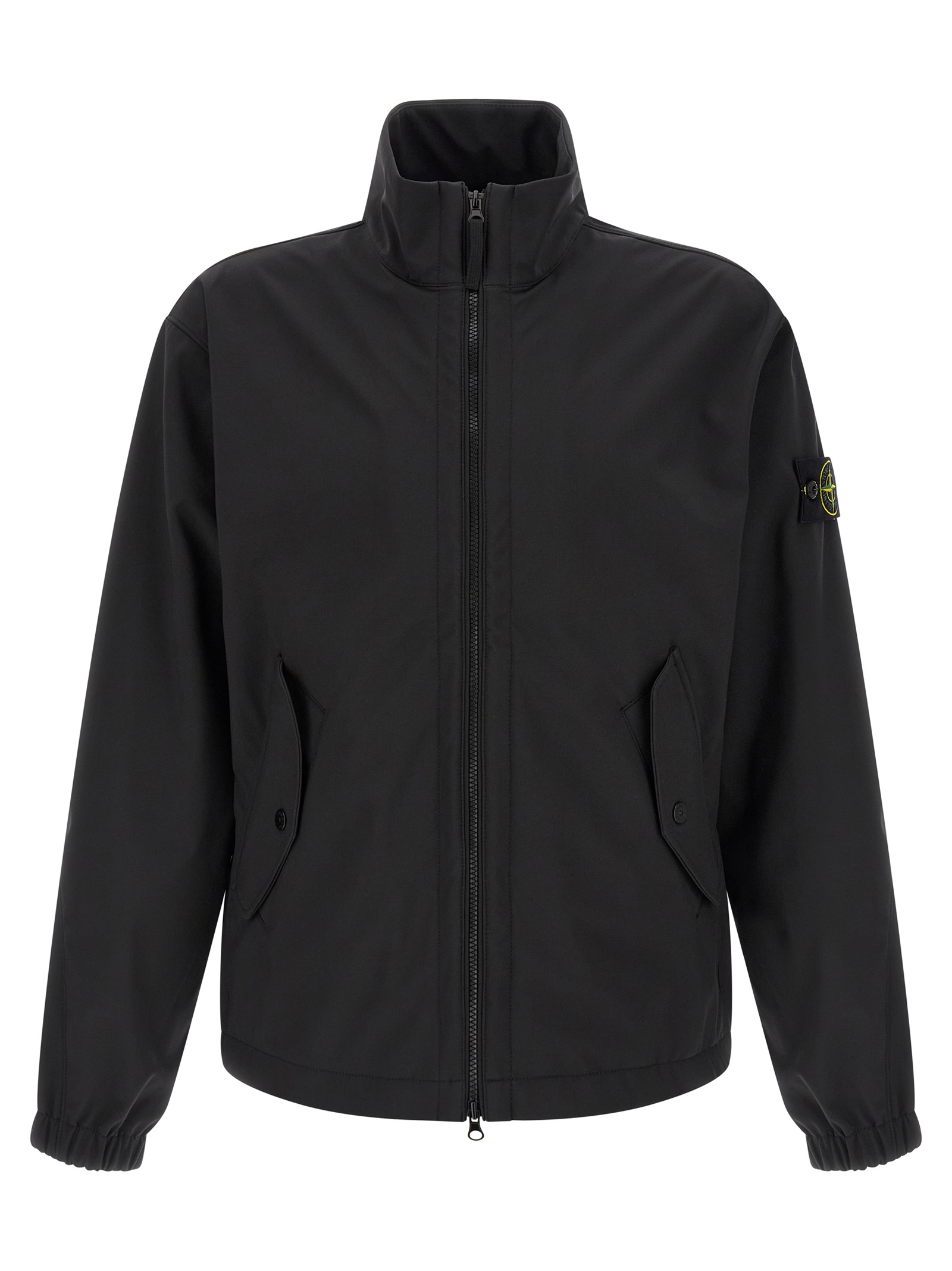 Black Polyester Shell Jacket