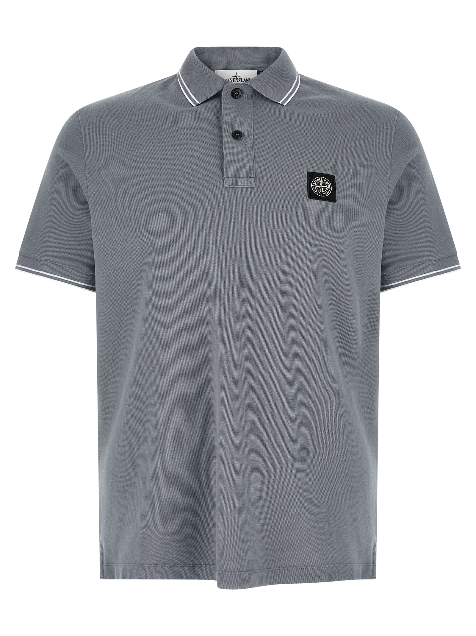 Blue Cotton Polo Shirt