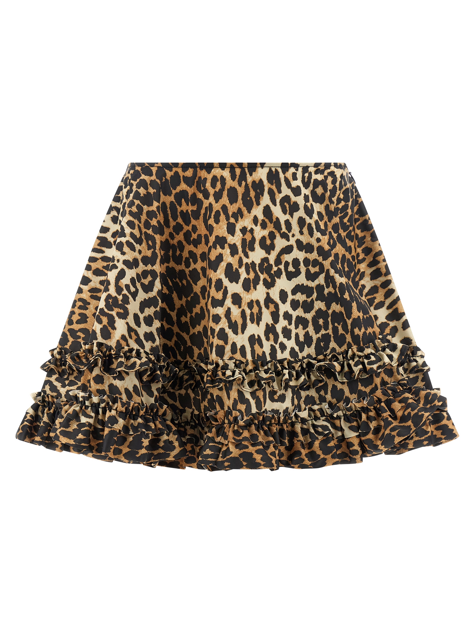 Brown Recycled Polyamide Long Skirt