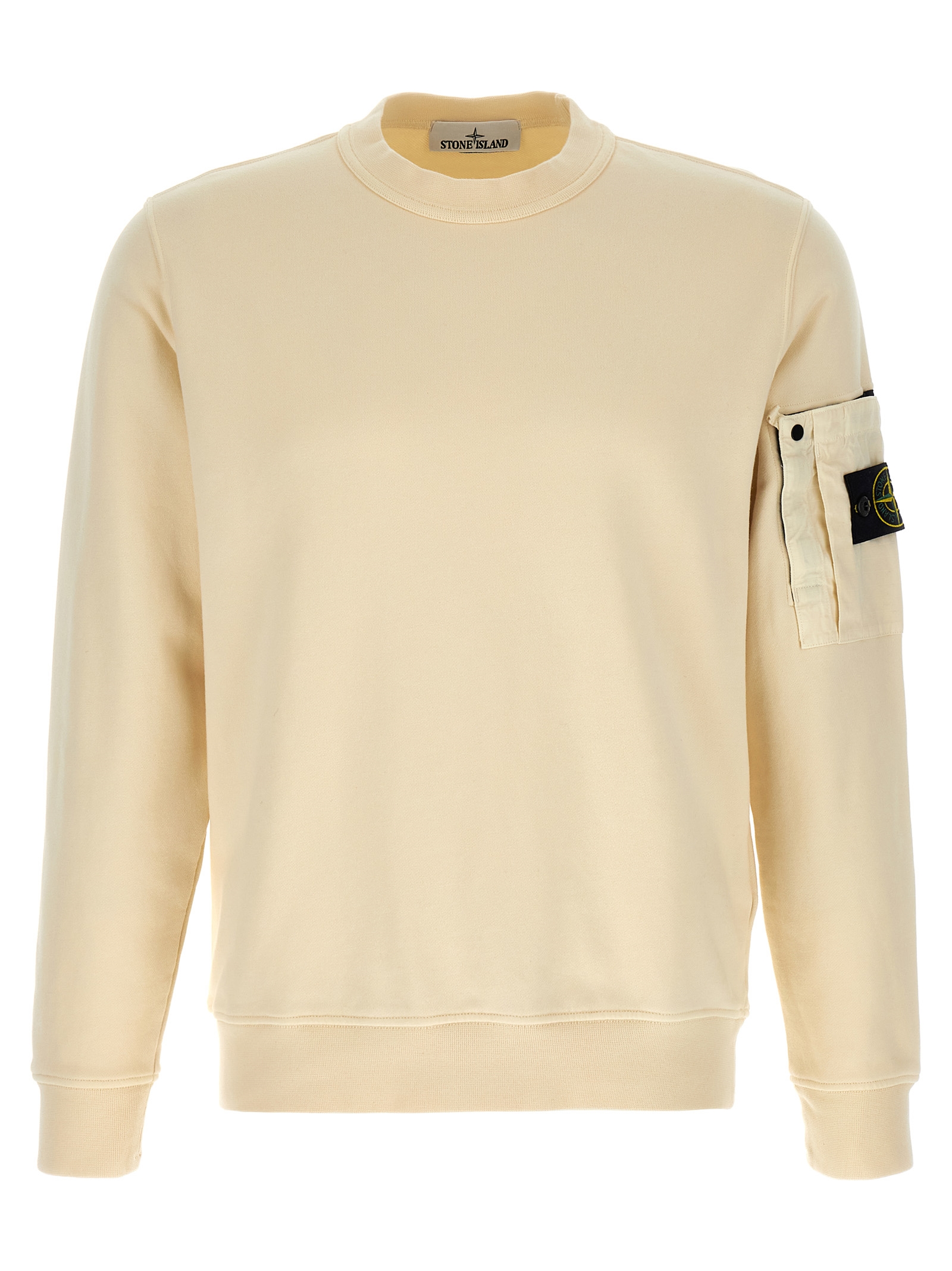 Beige Cotton Sweatshirt