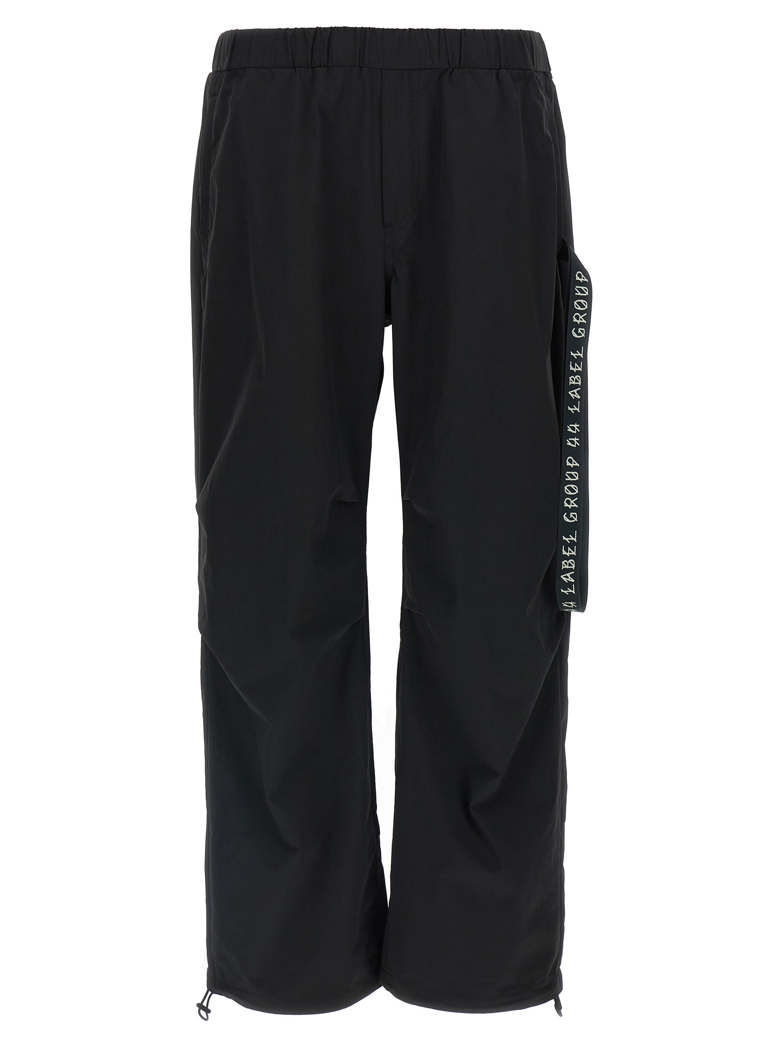 Black Polyamide Athletic Pants
