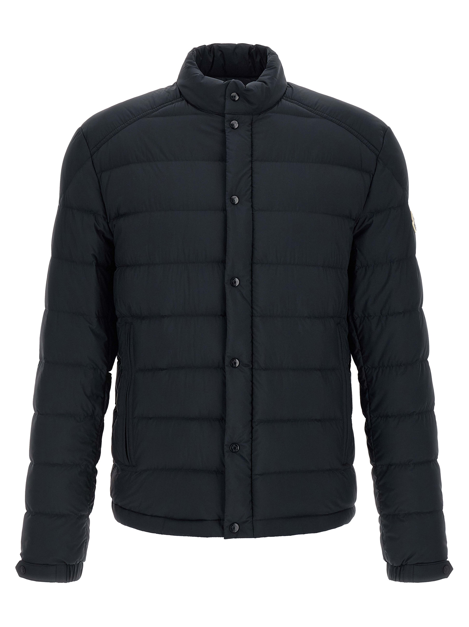 Blue Polyamide Full-Length Jacket