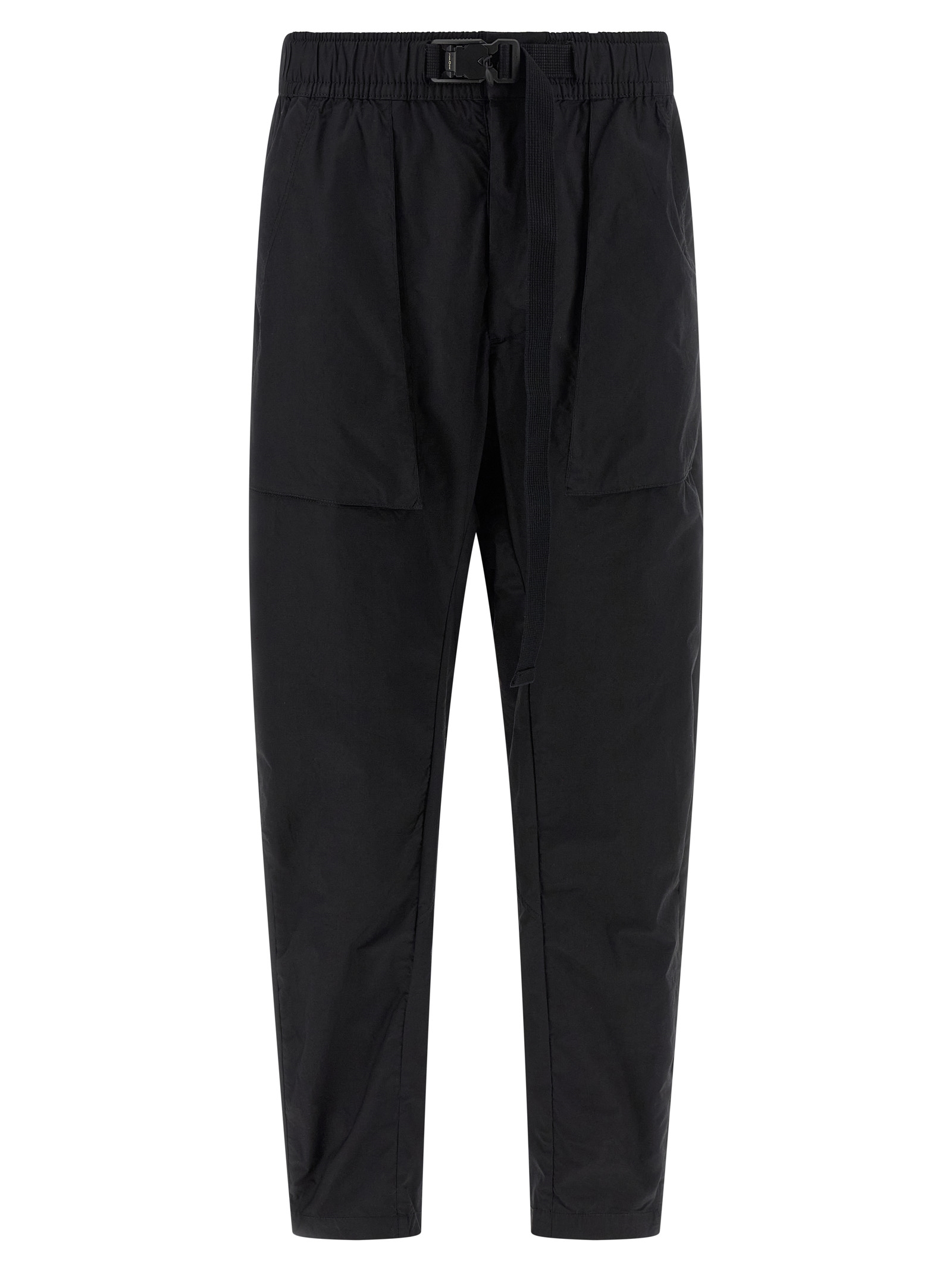 Black Cotton Athletic Pants