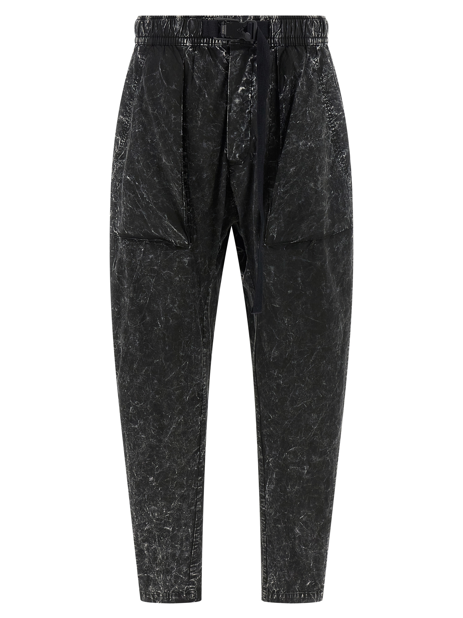 Black Cotton Casual Pants