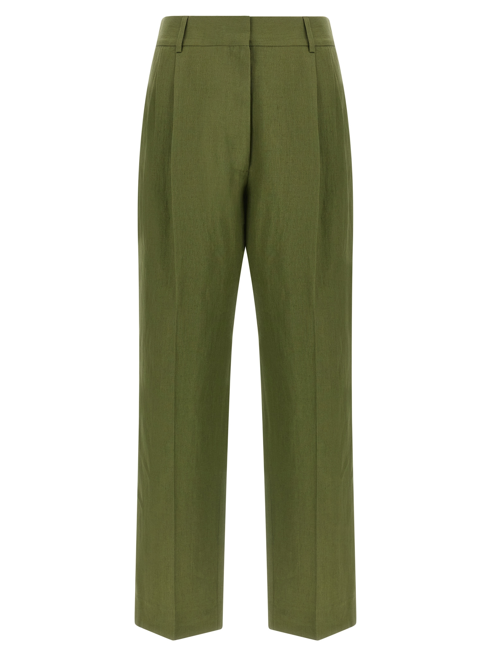 Bicolor Linen Casual Pants